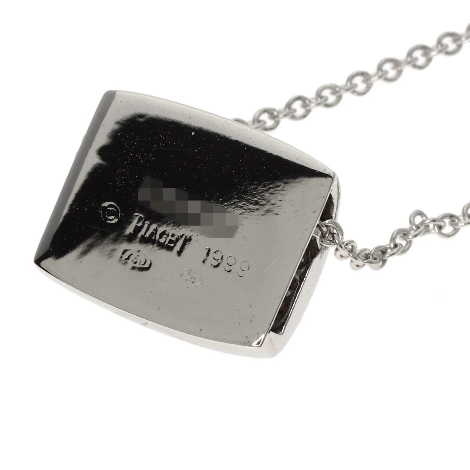 Pendant Necklace 18K White Gold with Diamond - Image 5