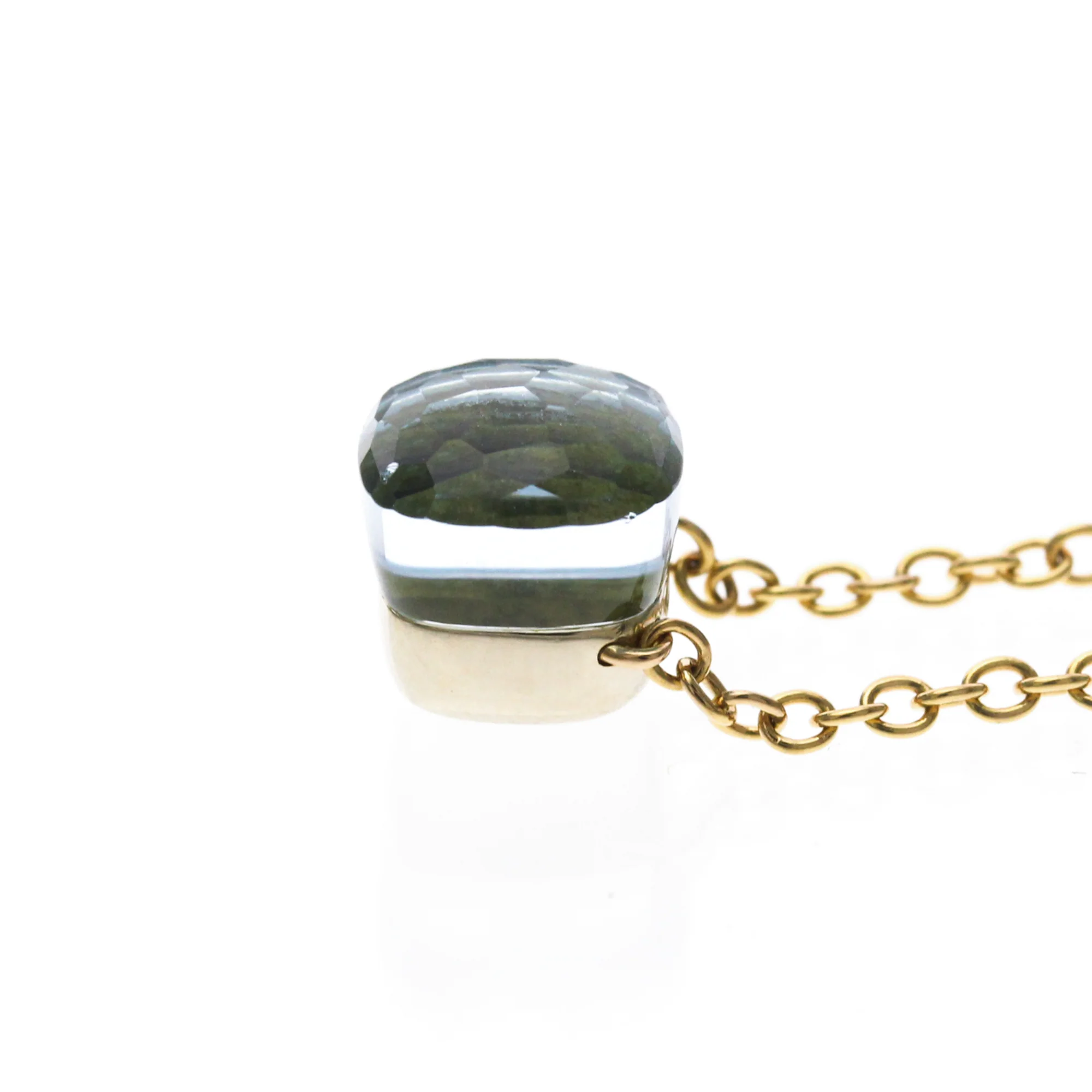 Pendant Necklace 18K Rose Gold with Topaz - Image 3