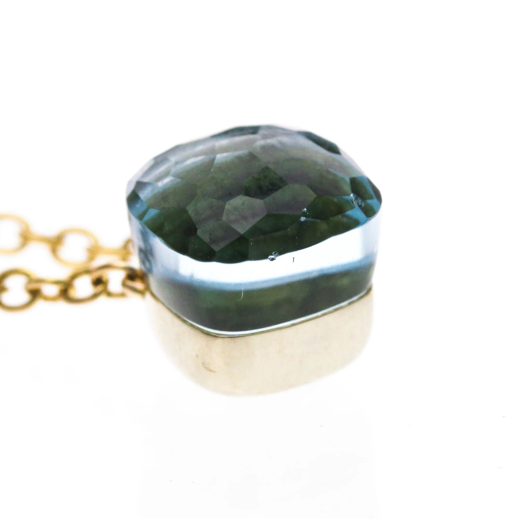 Pendant Necklace 18K Rose Gold with Topaz - Image 6