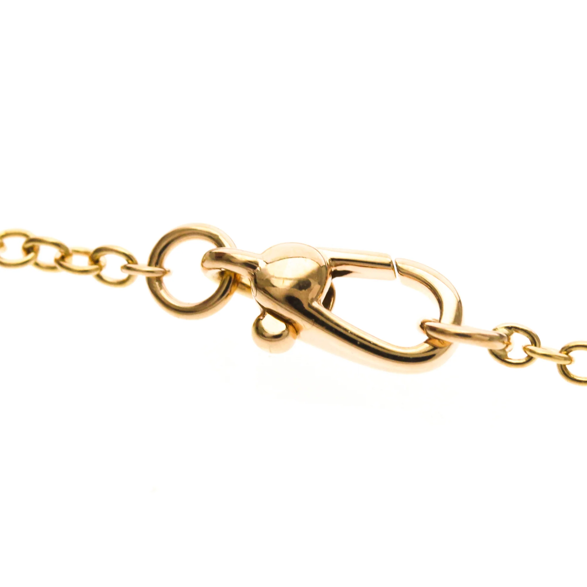 Pendant Necklace 18K Rose Gold with Topaz - Image 8