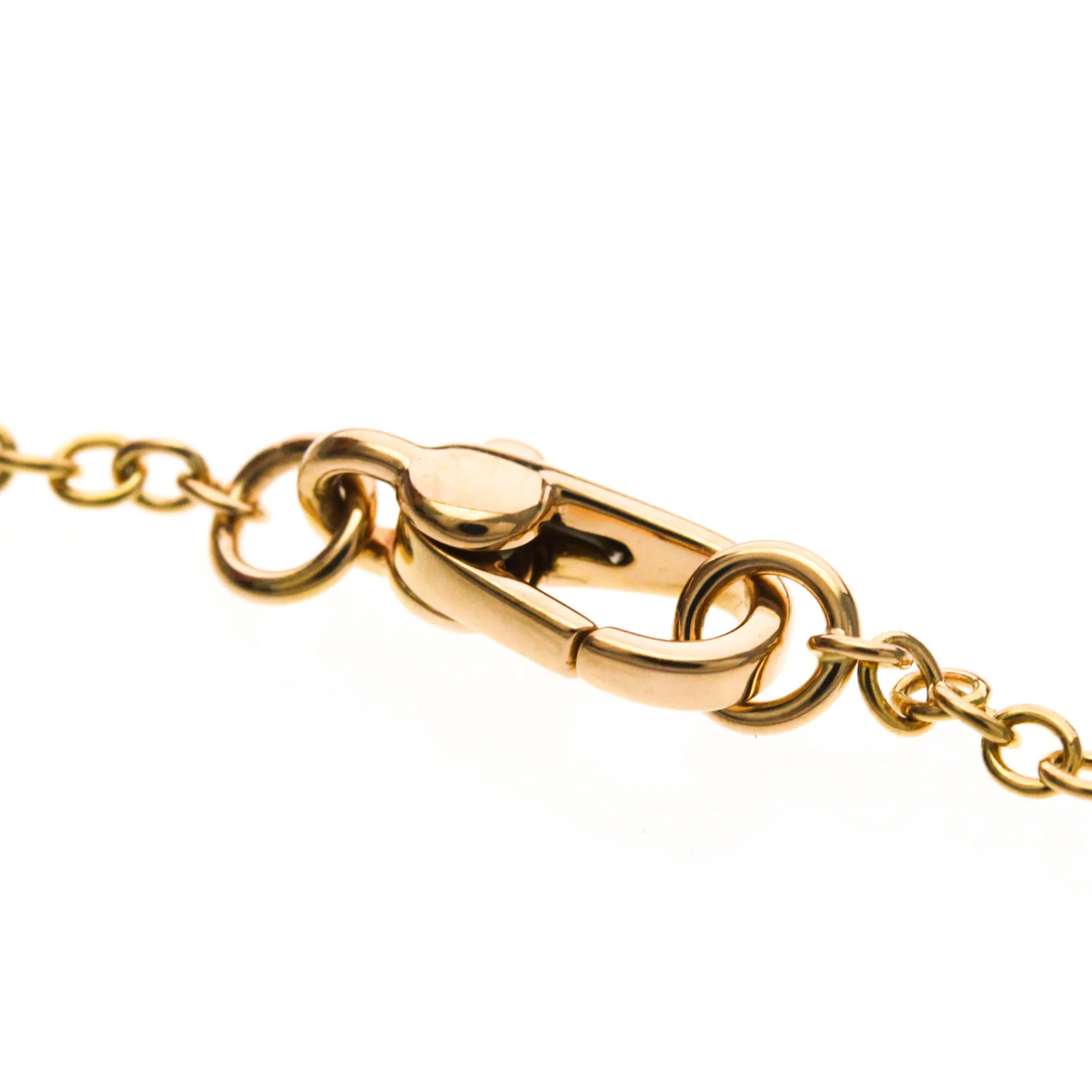 Pendant Necklace 18K Rose Gold with Topaz - Image 9