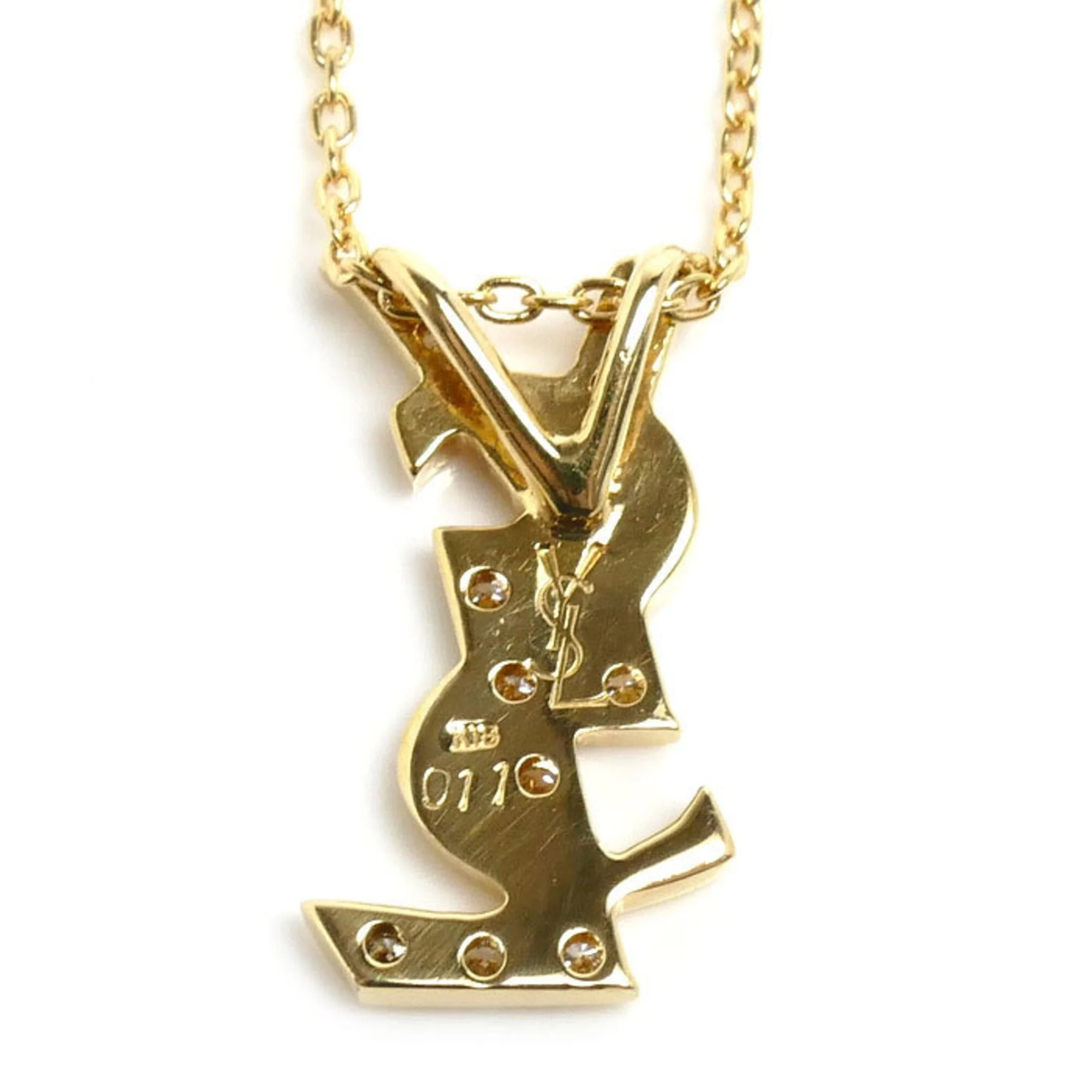 Pendant Necklace 18K Yellow Gold with Diamond - Image 3