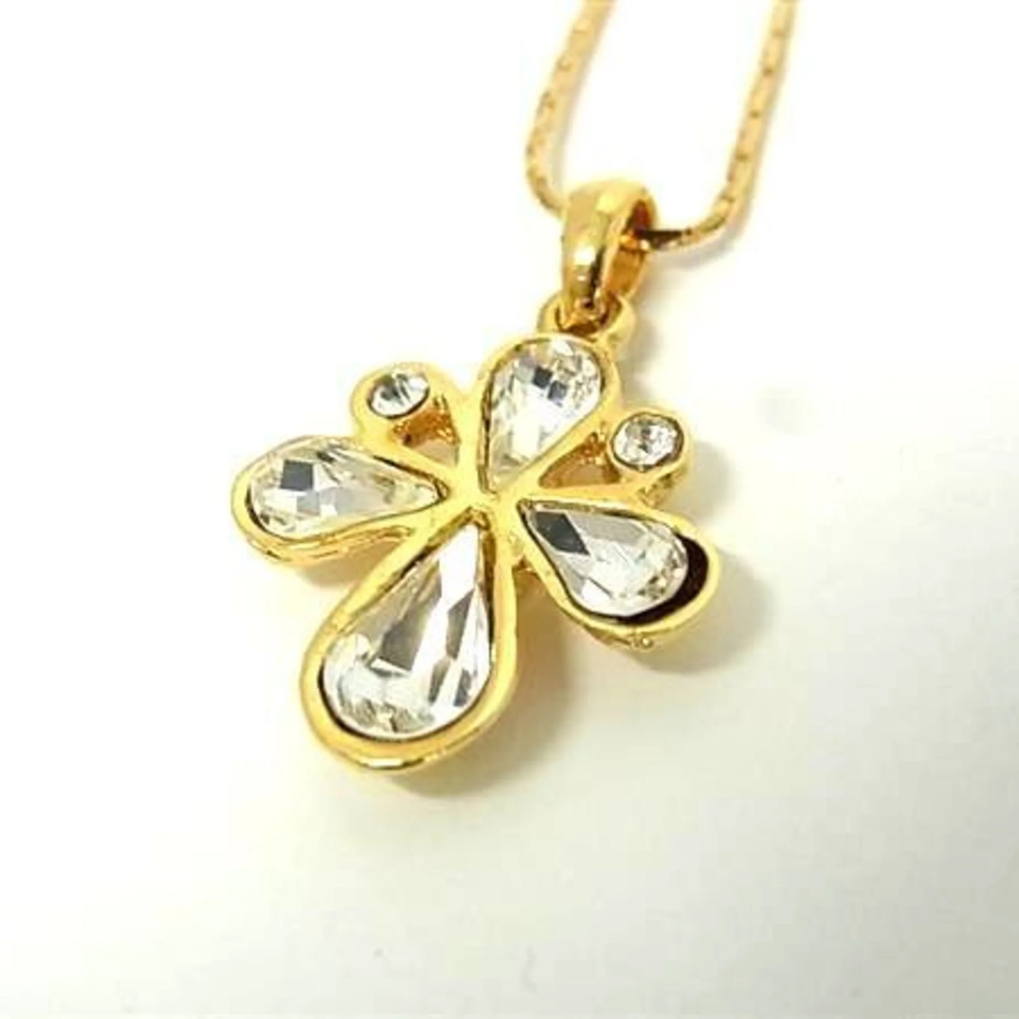 Pendant Necklace Gold Metal - Image 3