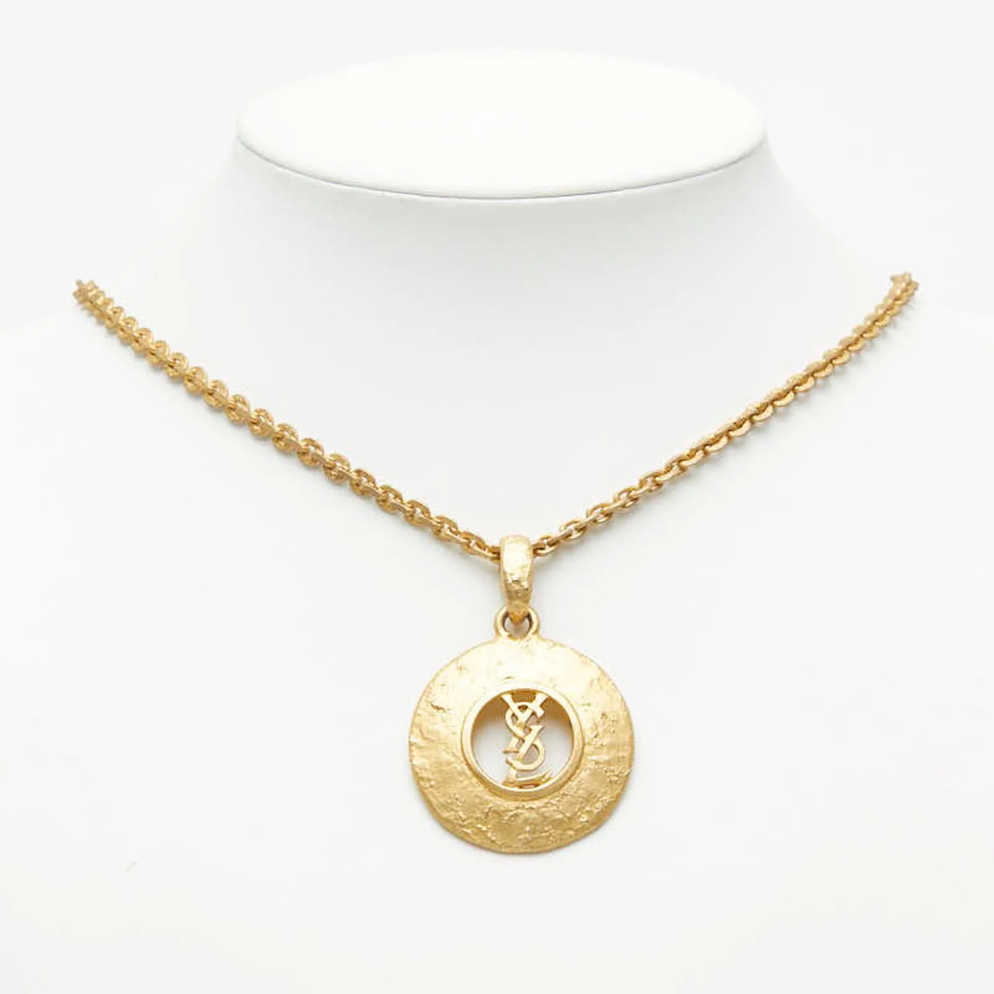 Vintage Pendant Necklace Gold - Image 9