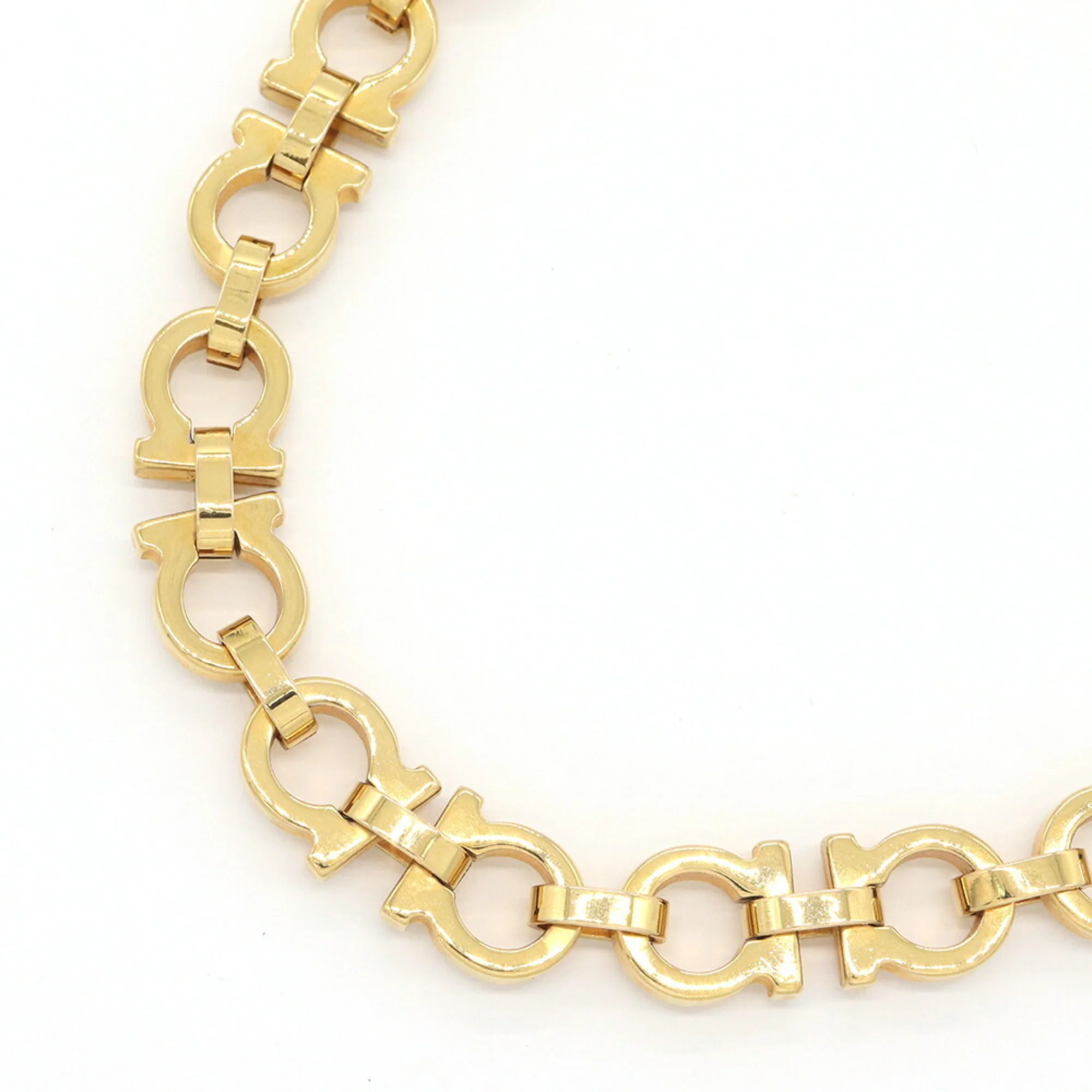 Gancini Pendant Necklace Metal Gold