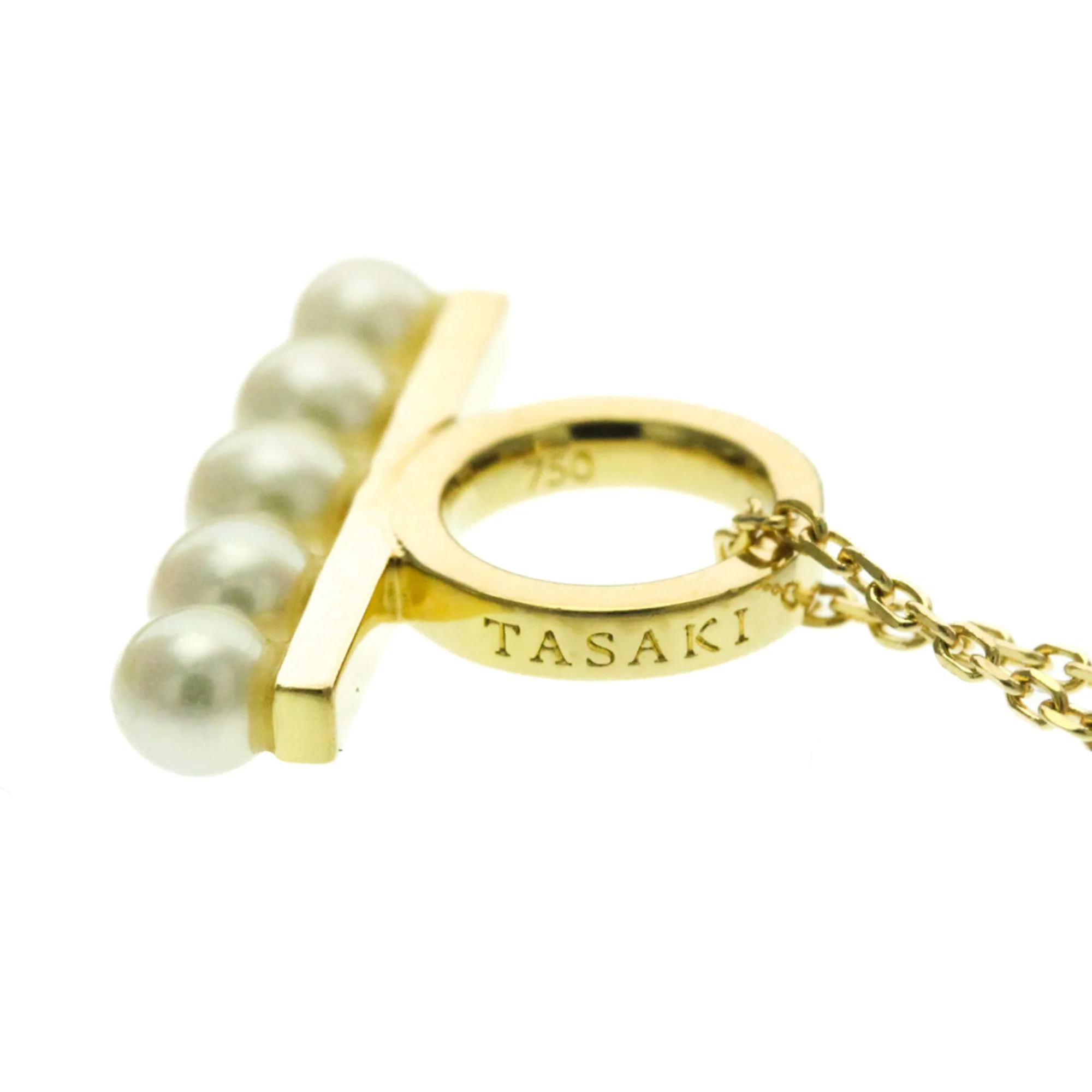 Balance Petite Pendant Necklace 18K Yellow Gold with Pearl - Image 6