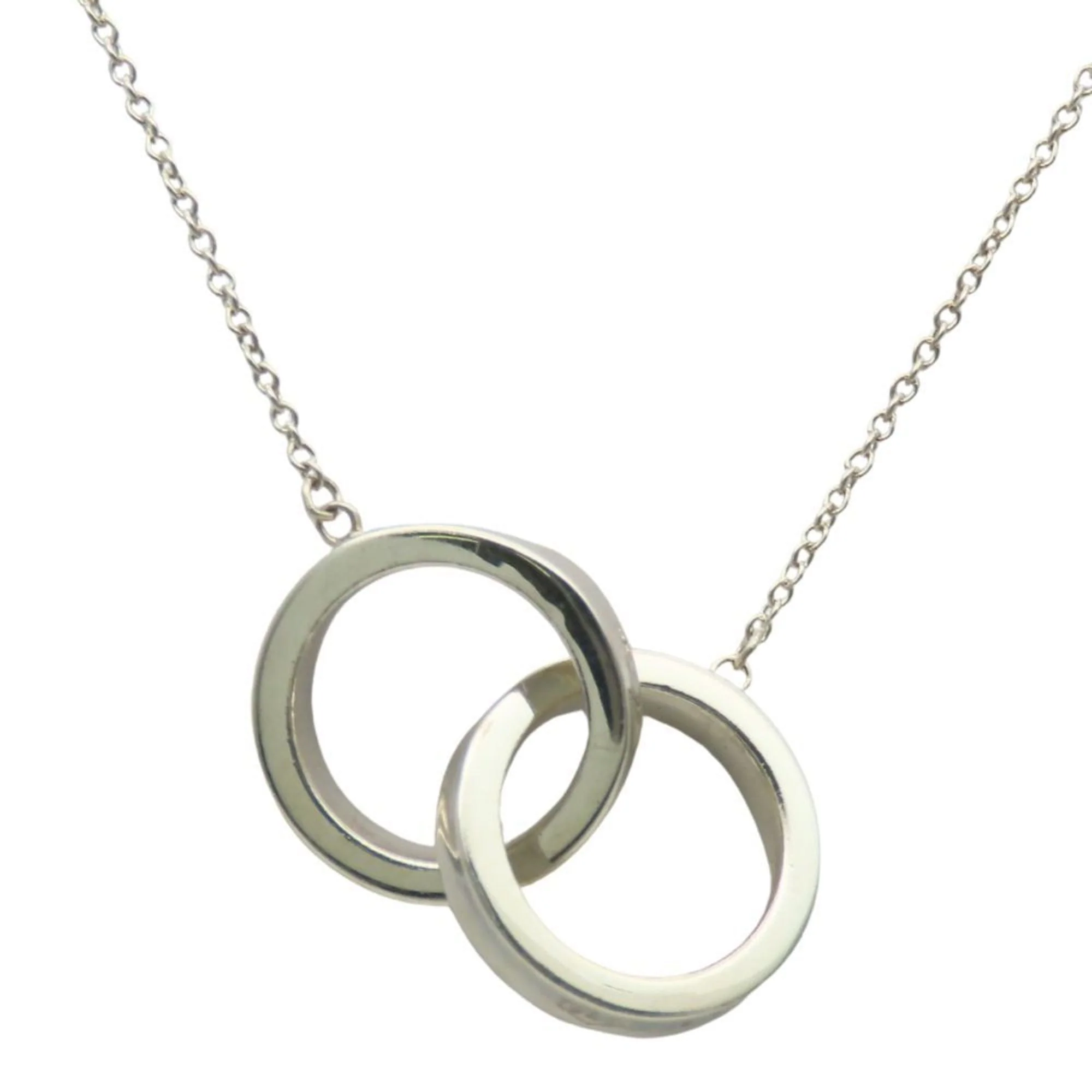 1837 Interlocking Circle Pendant Necklace Sterling Silver