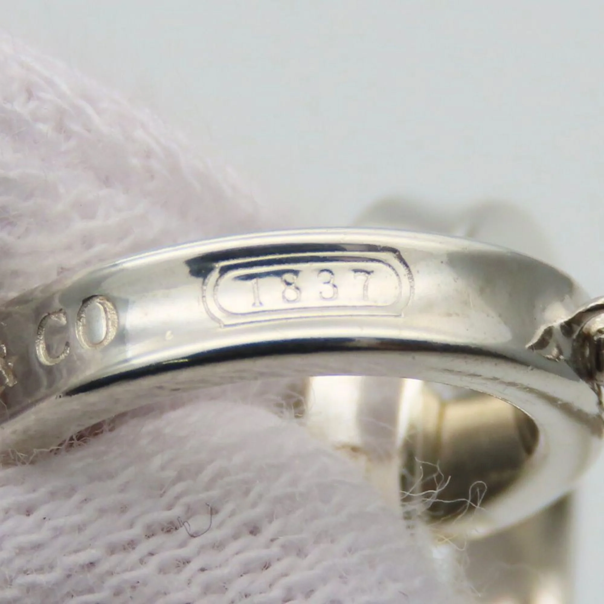 1837 Interlocking Circle Pendant Necklace Sterling Silver - Image 7
