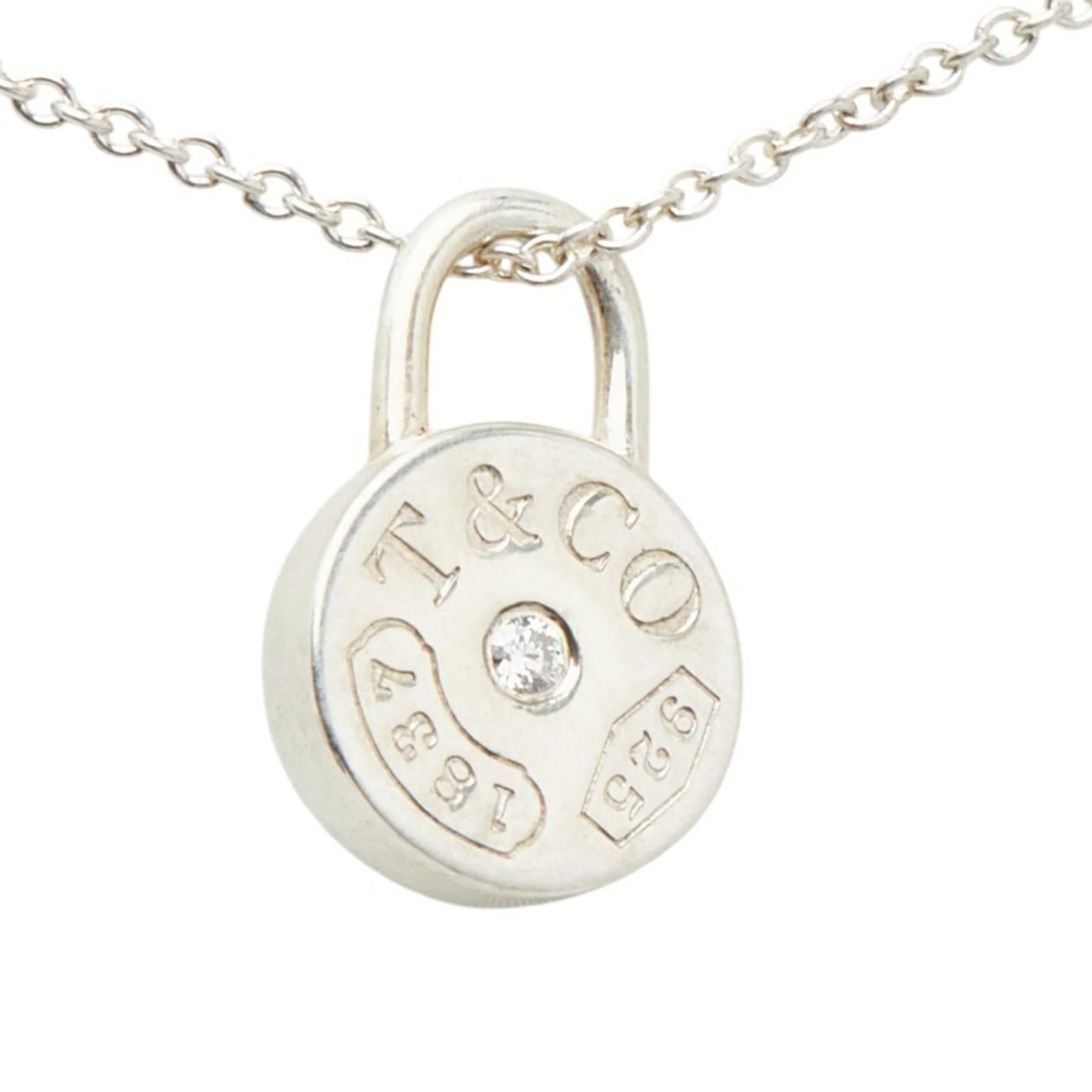 1837 Pendant Necklace Sterling Silver with Diamond - Image 2