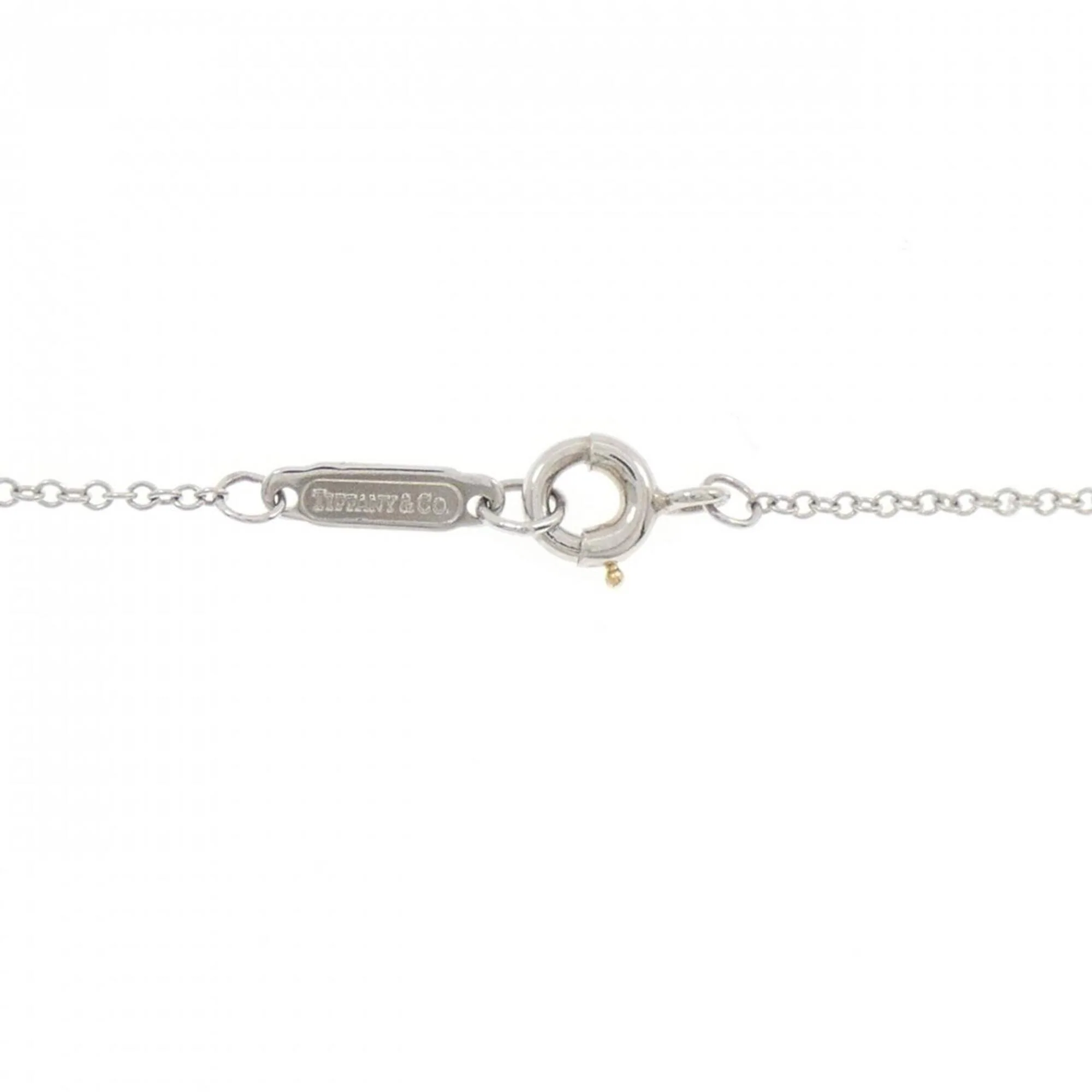 4 Bezel Pendant Necklace Platinum with Diamond - Image 5