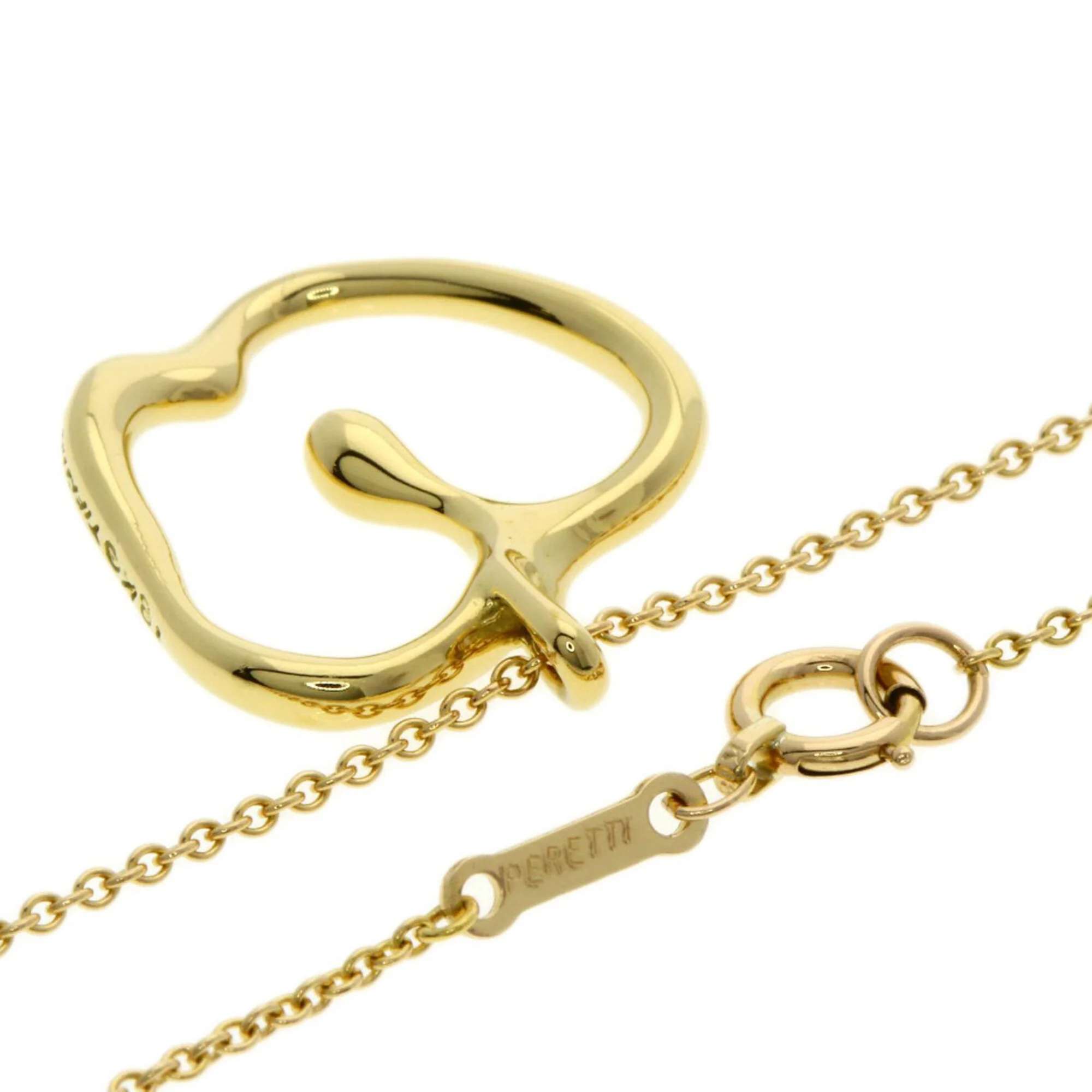 Apple Pendant Necklace 18K Yellow Gold - Image 2