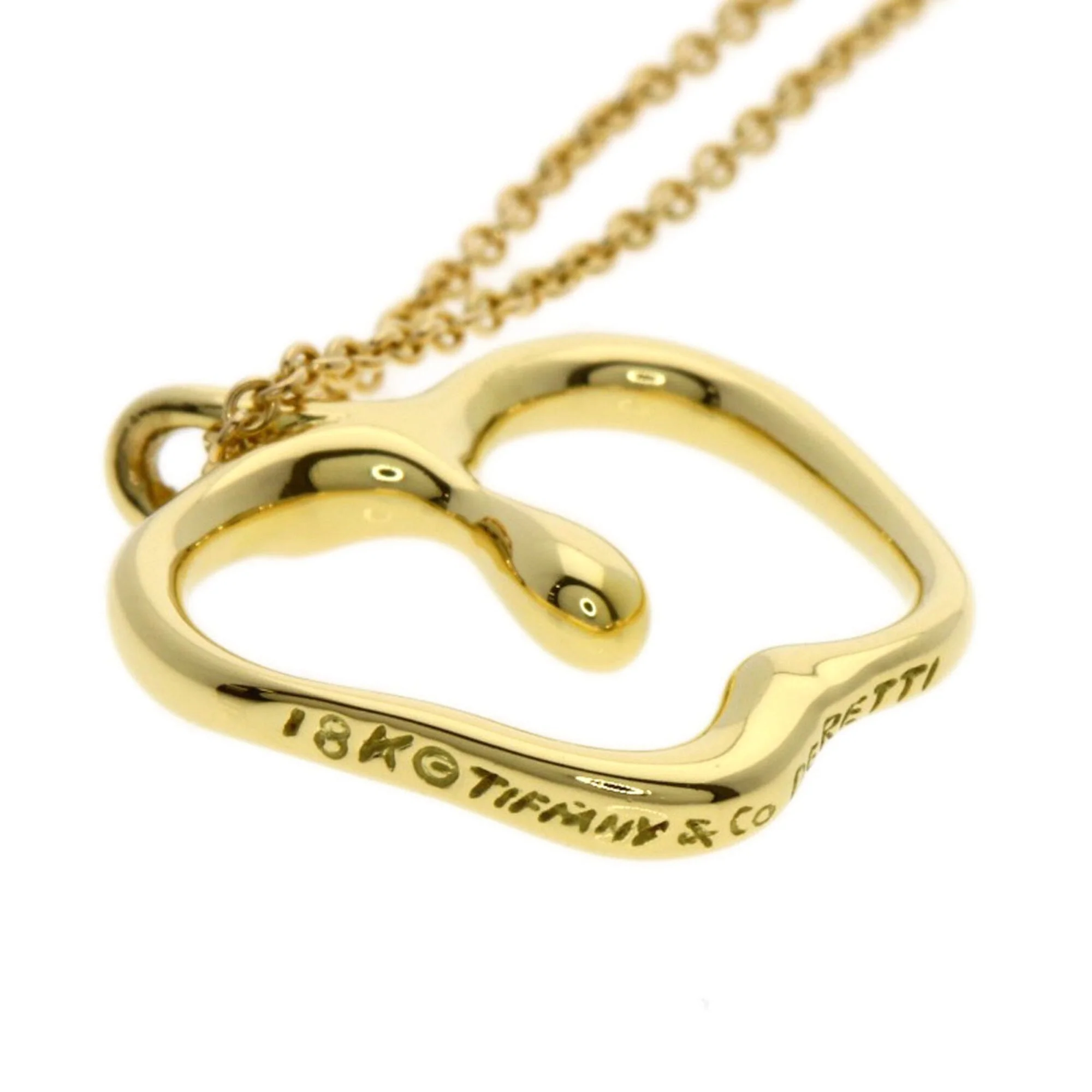 Apple Pendant Necklace 18K Yellow Gold - Image 4