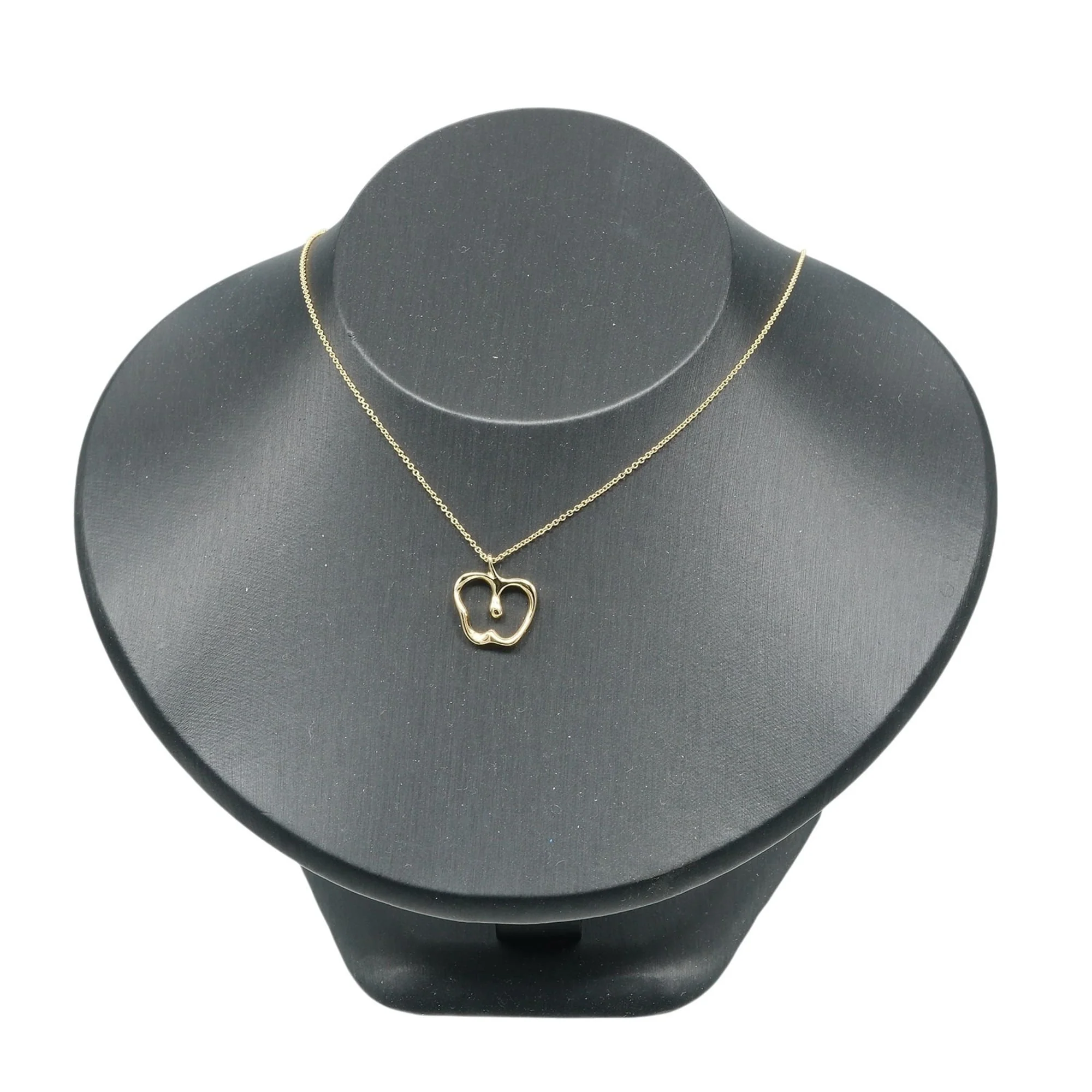 Apple Pendant Necklace 18K Yellow Gold - Image 2