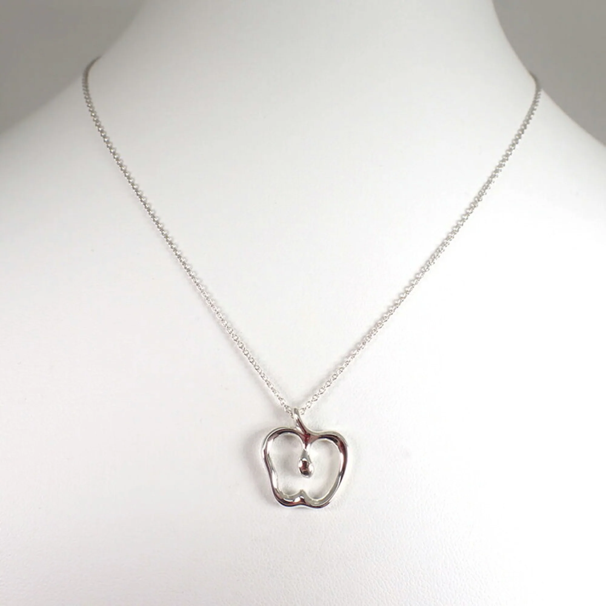 Apple Pendant Necklace Sterling Silver - Image 3