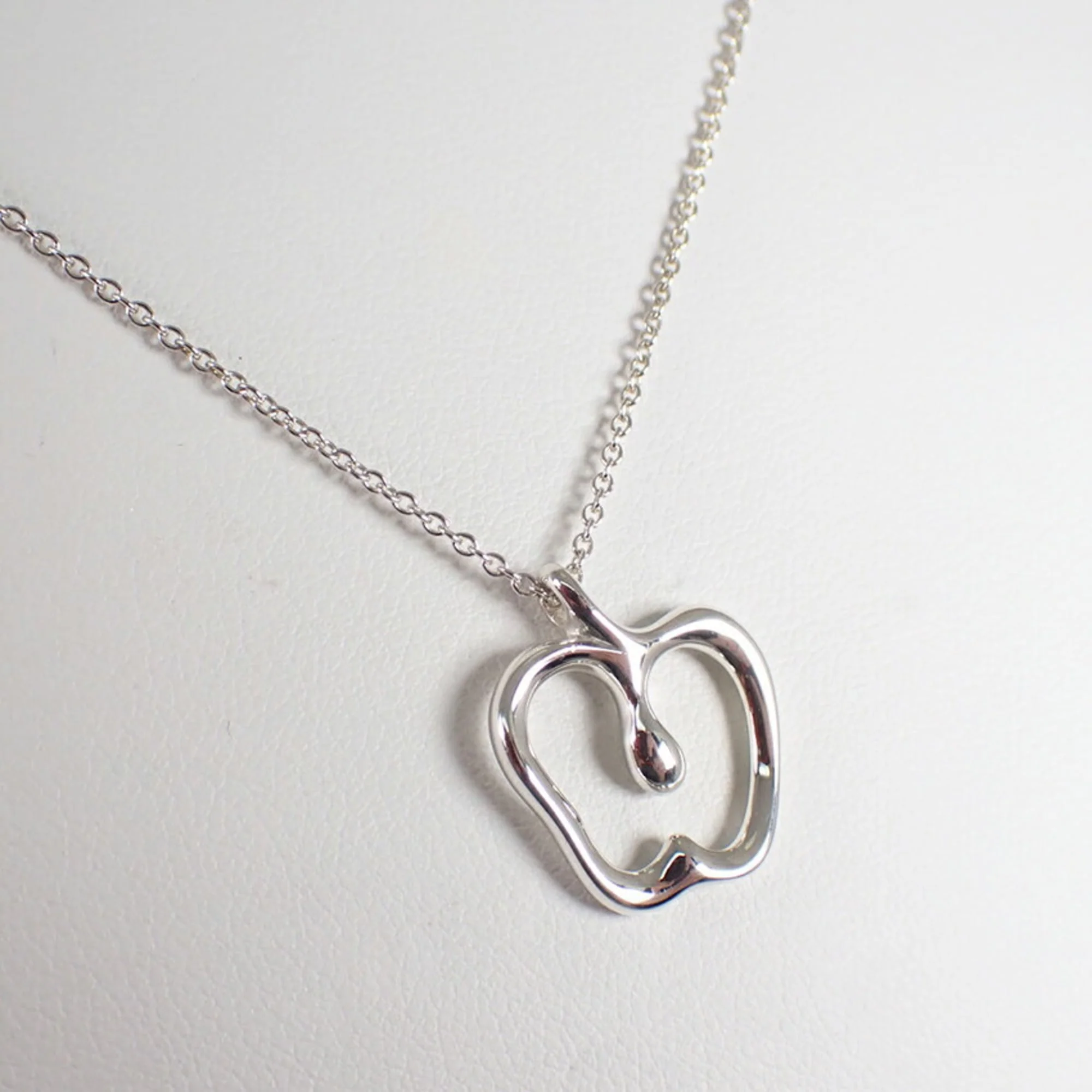Apple Pendant Necklace Sterling Silver - Image 4