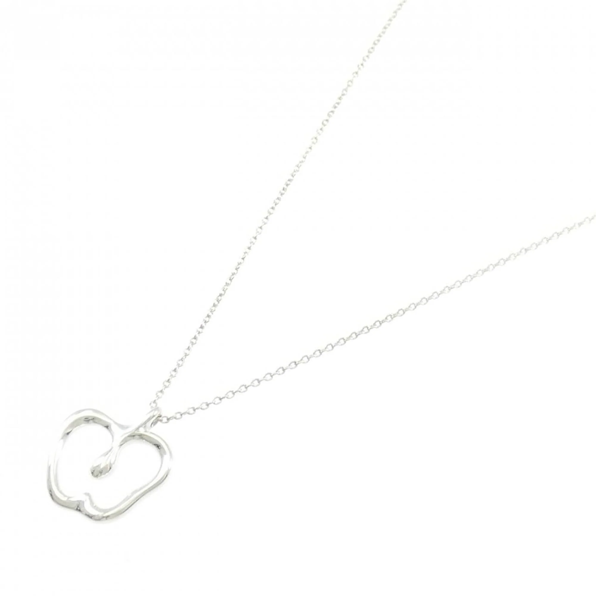 Apple Pendant Necklace Sterling Silver Small - Image 2