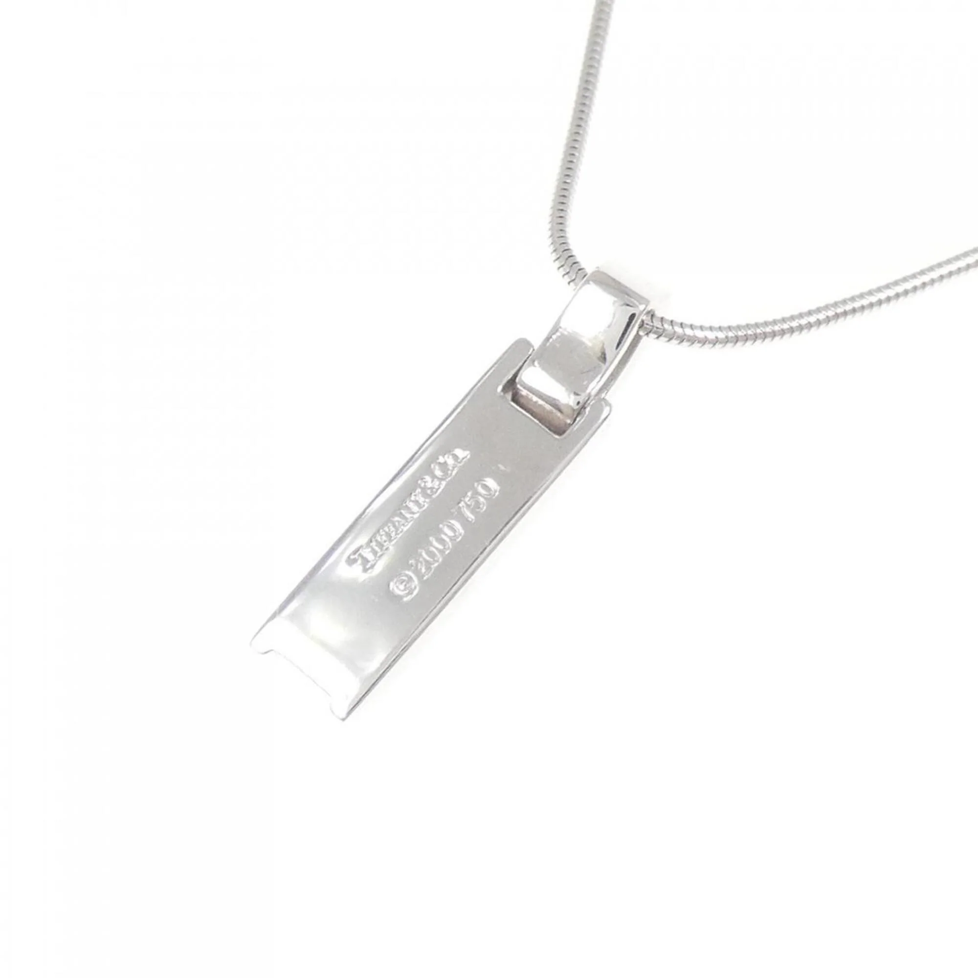 Atlas Pendant Necklace 18K White Gold - Image 4