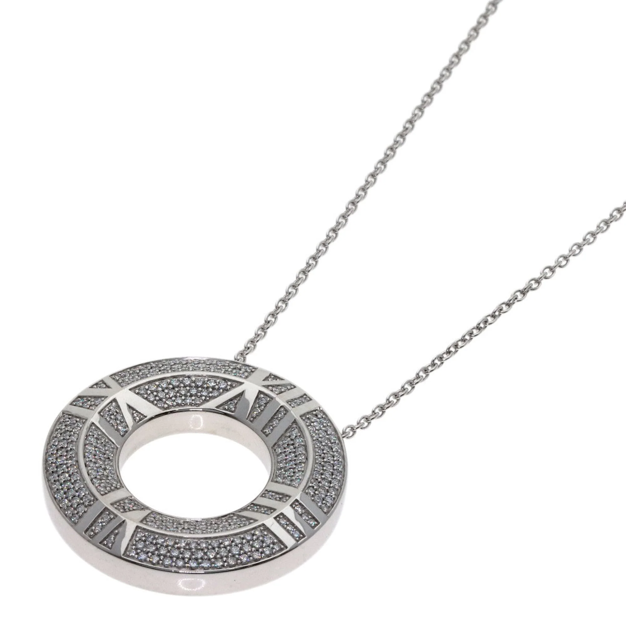 Atlas Pendant Necklace 18K White Gold