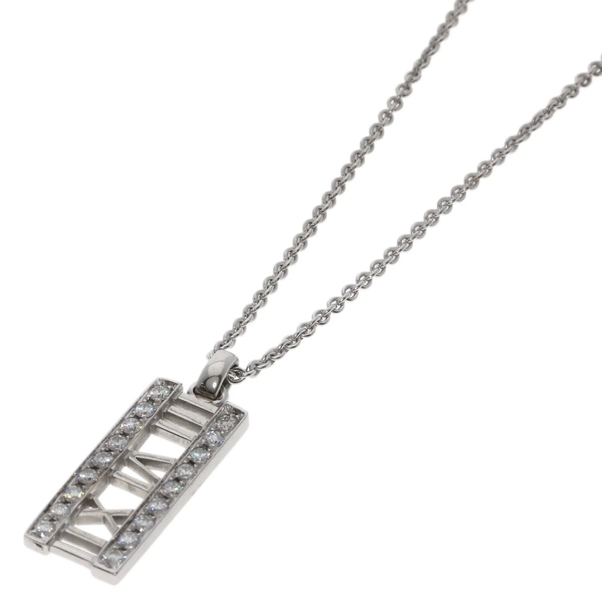 Atlas Pendant Necklace 18K White Gold