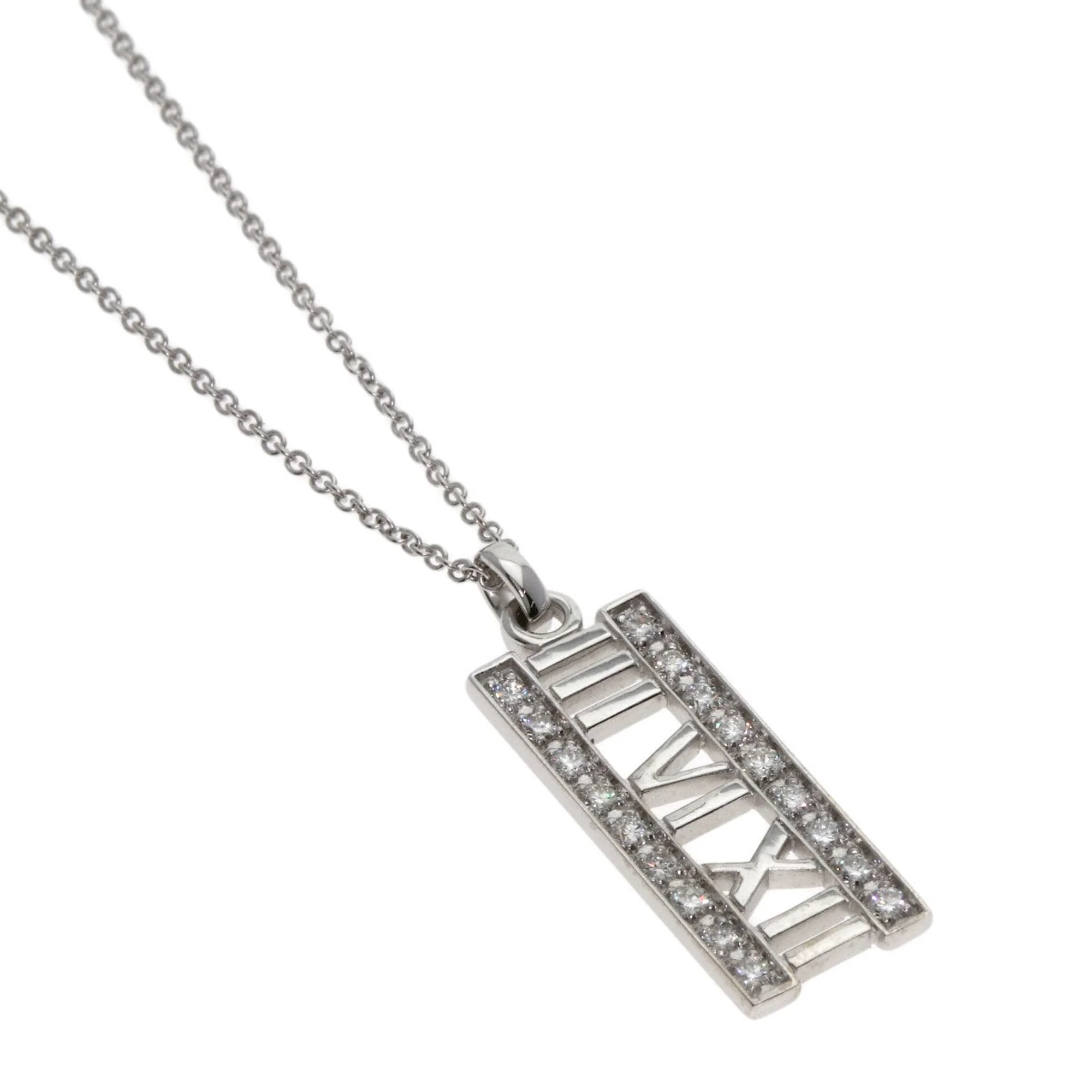 Atlas Pendant Necklace 18K White Gold