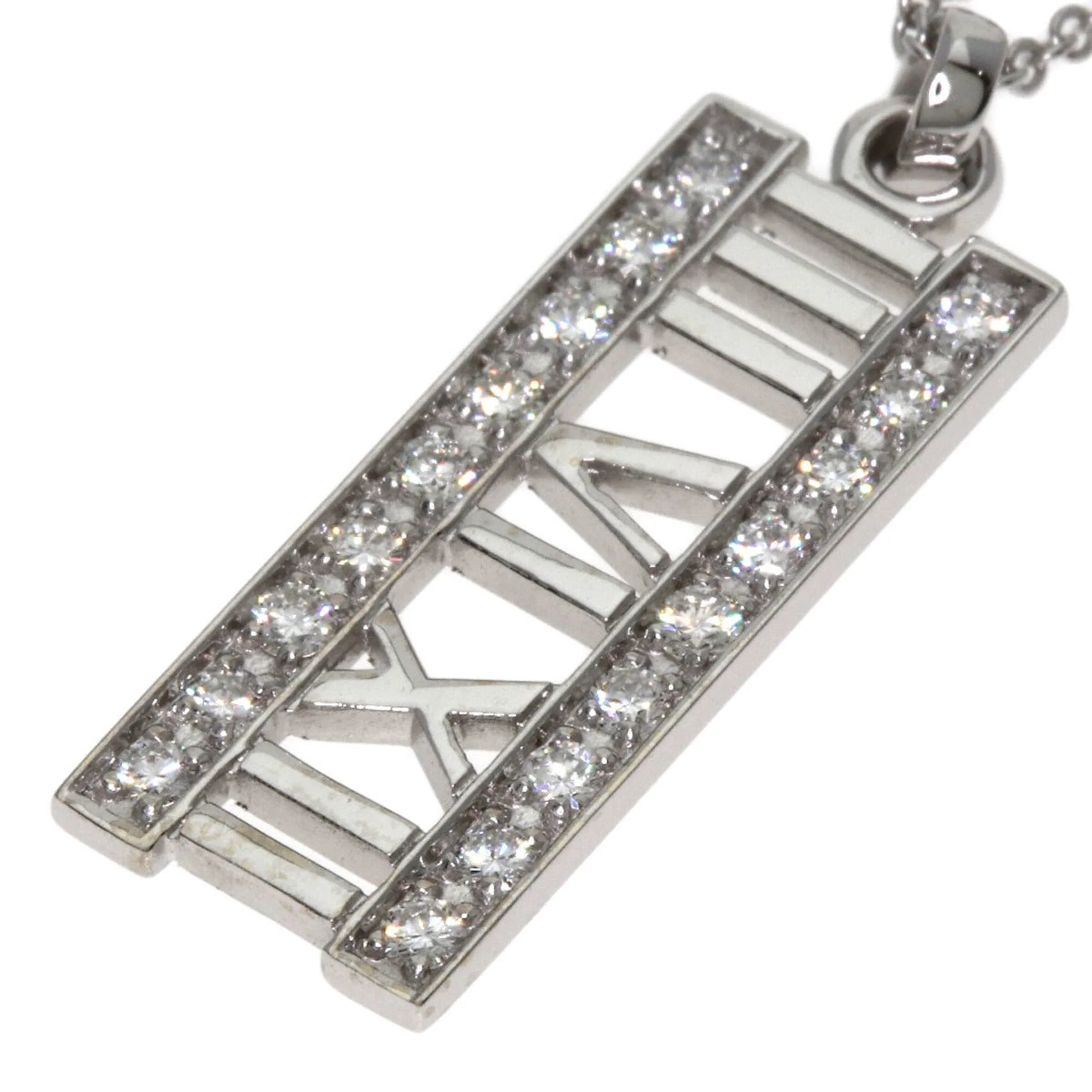 Atlas Pendant Necklace 18K White Gold - Image 5