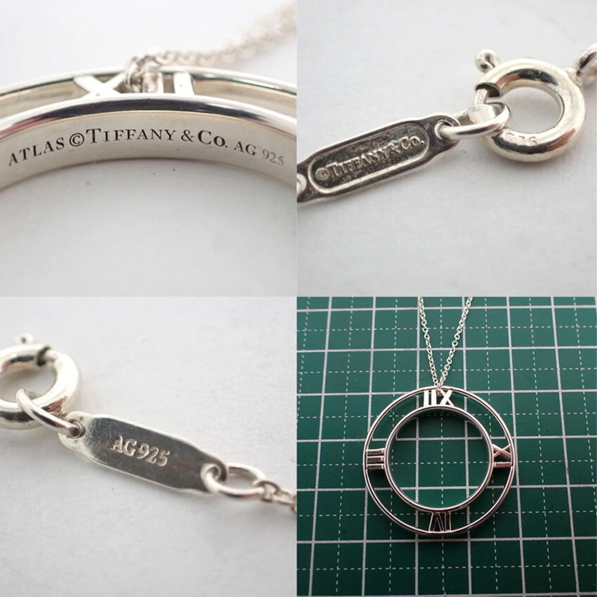 Atlas Pendant Necklace Sterling Silver - Image 9