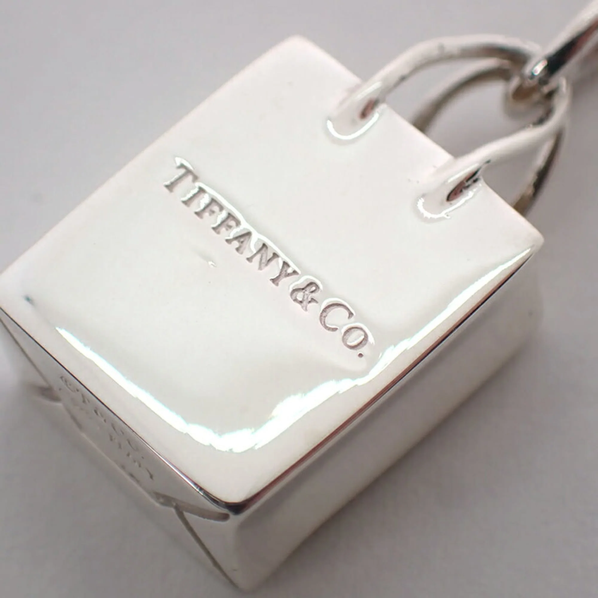Bag Pendant Necklace Sterling Silver - Image 6
