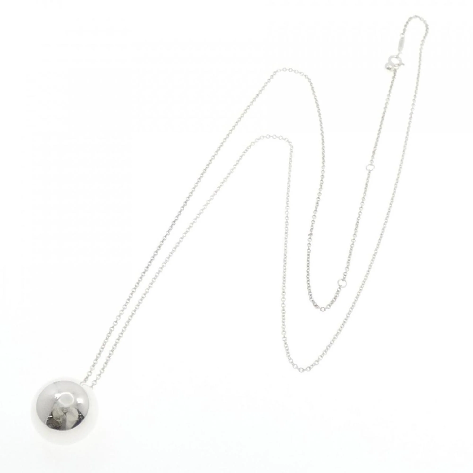 Ball Pendant Necklace Sterling Silver - Image 5