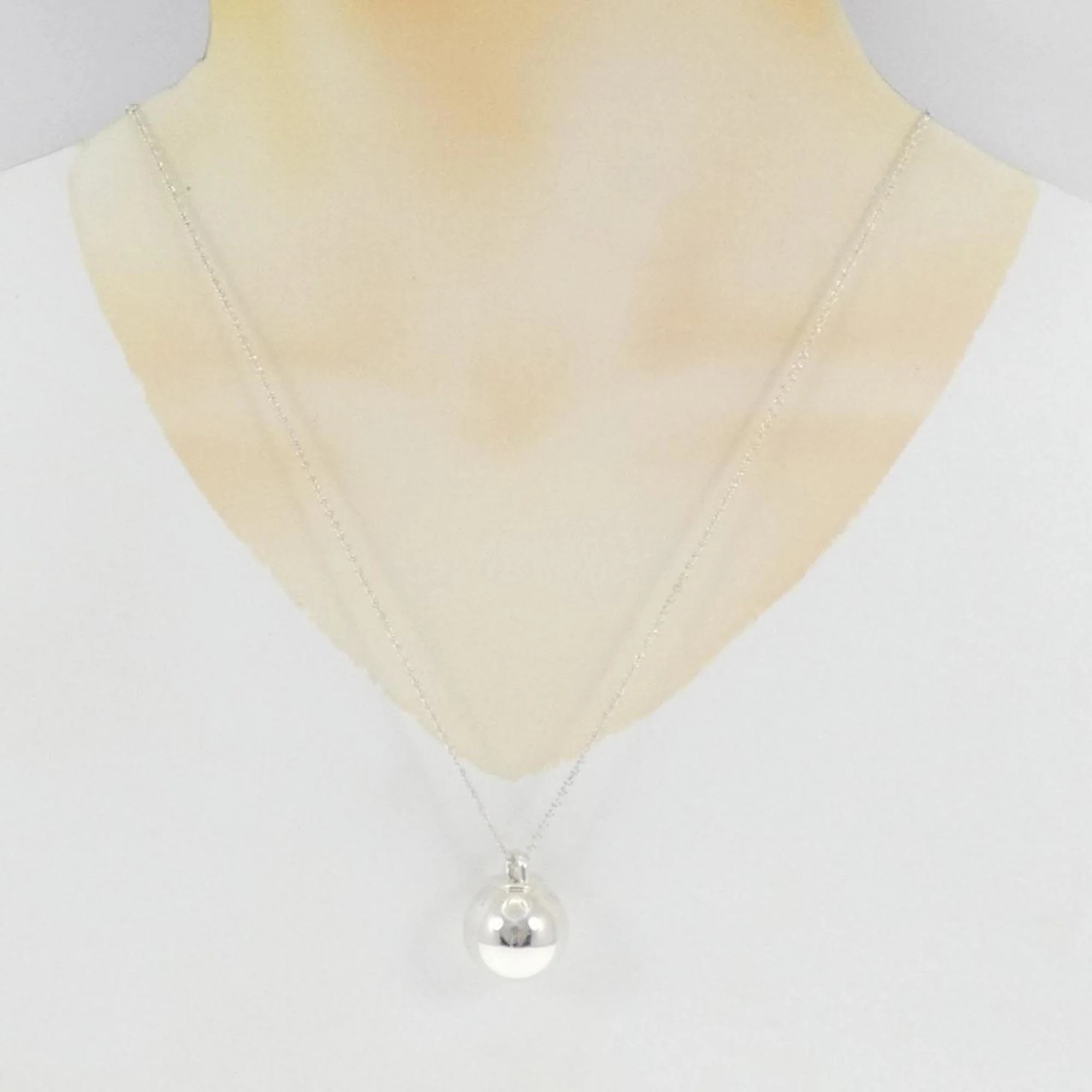 Ball Pendant Necklace Sterling Silver - Image 6