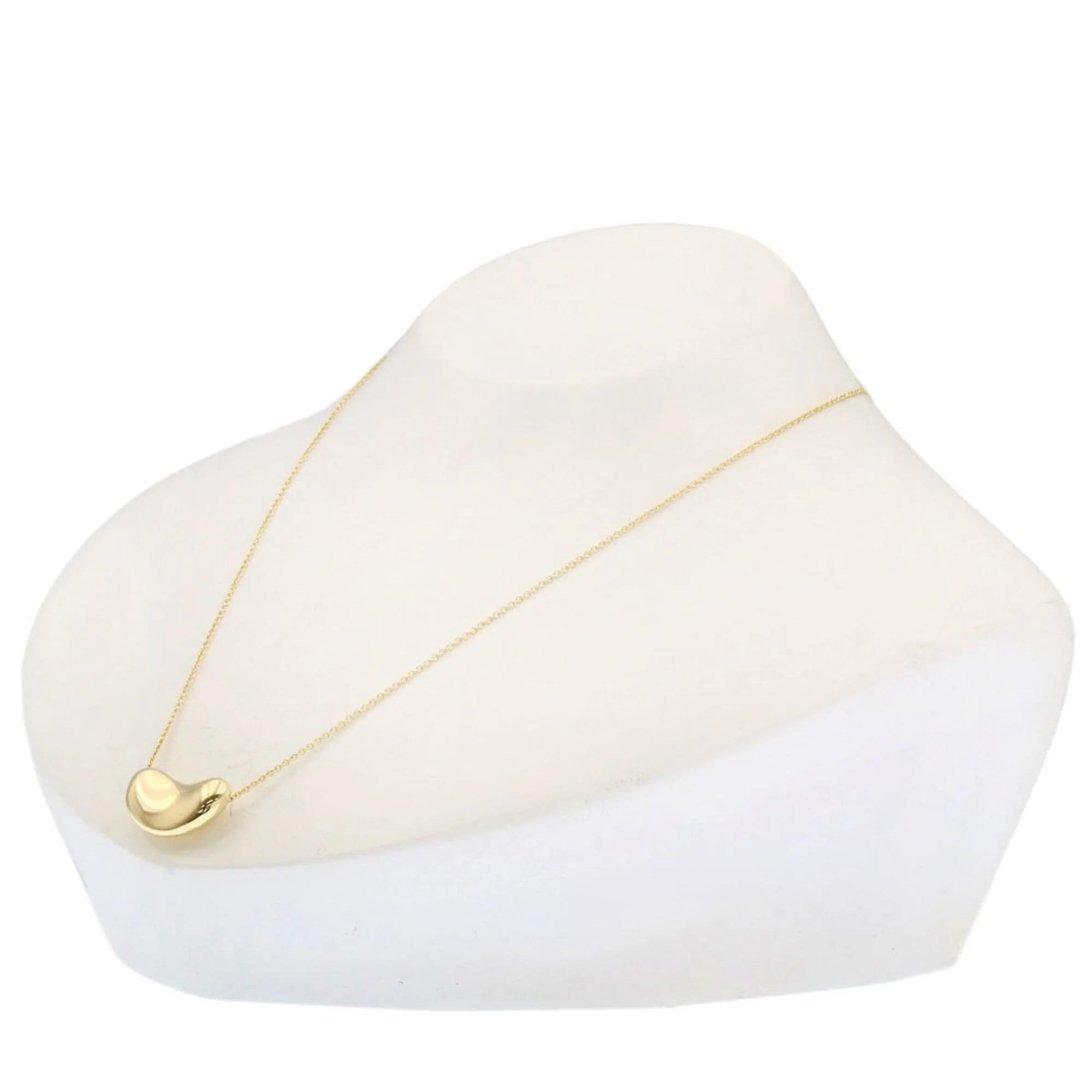 Bean Pendant Necklace 18K Yellow Gold 11.1mm - Image 4