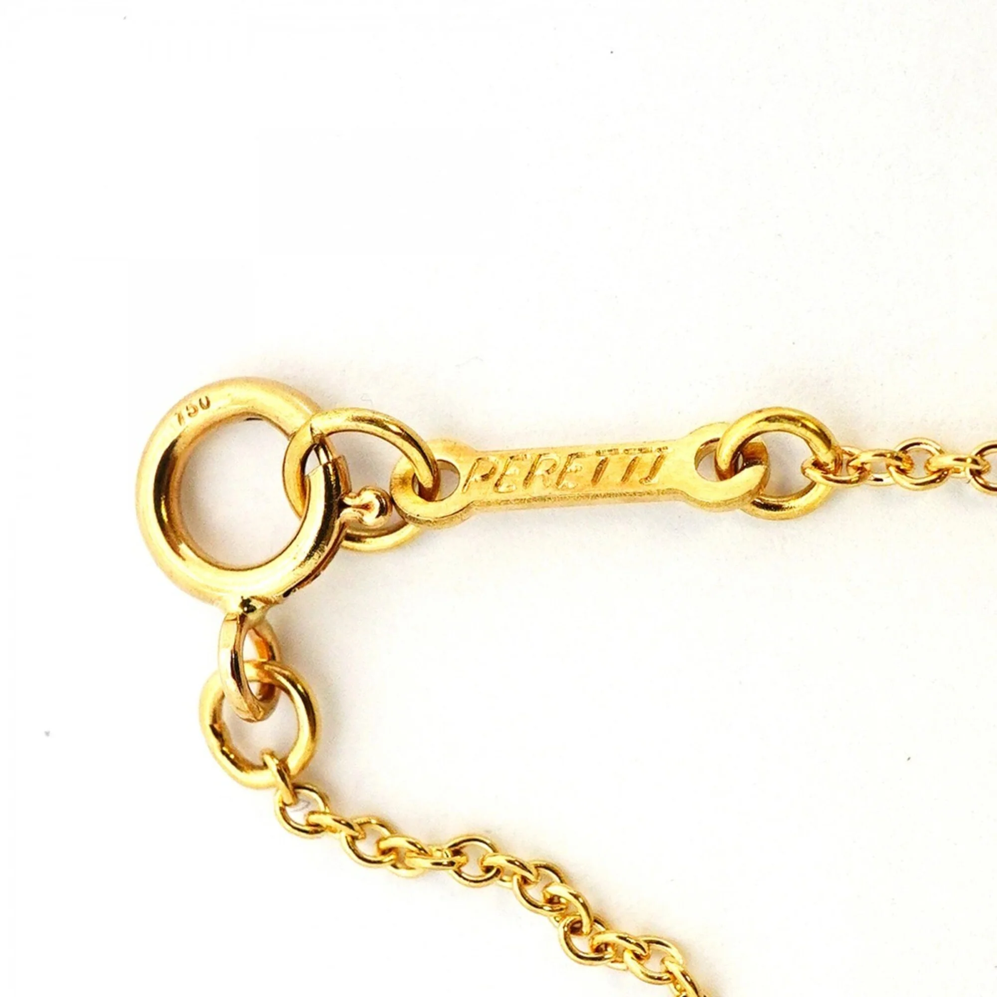 Bean Pendant Necklace 18K Yellow Gold 12mm - Image 5