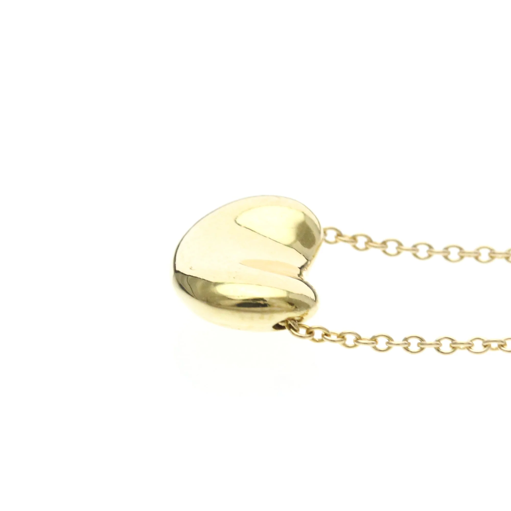 Bean Pendant Necklace 18K Yellow Gold 7.3mm - Image 3