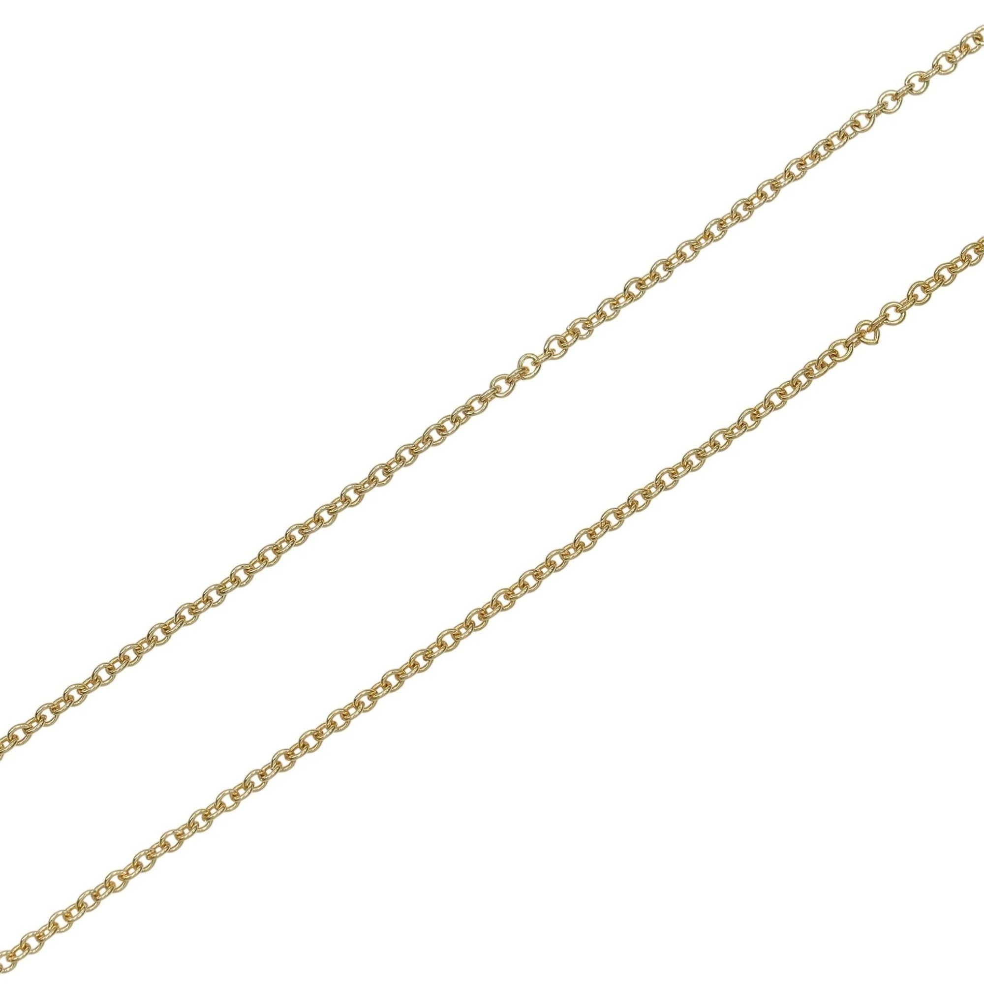 Bean Pendant Necklace 18K Yellow Gold 7.5mm - Image 4