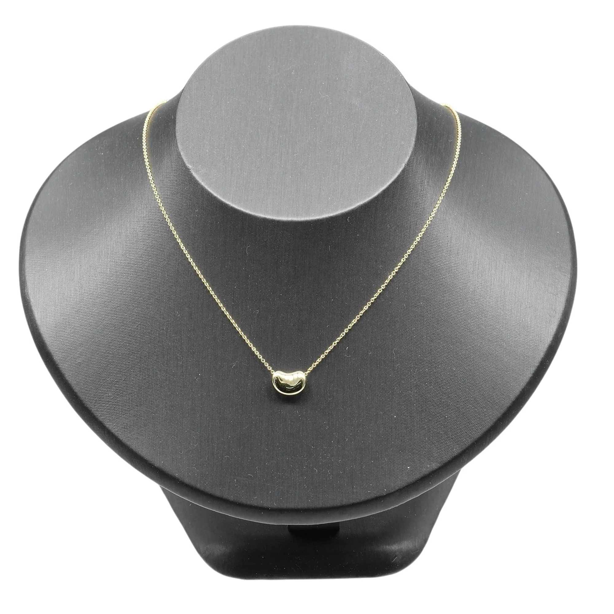 Bean Pendant Necklace 18K Yellow Gold 7.78mm - Image 2