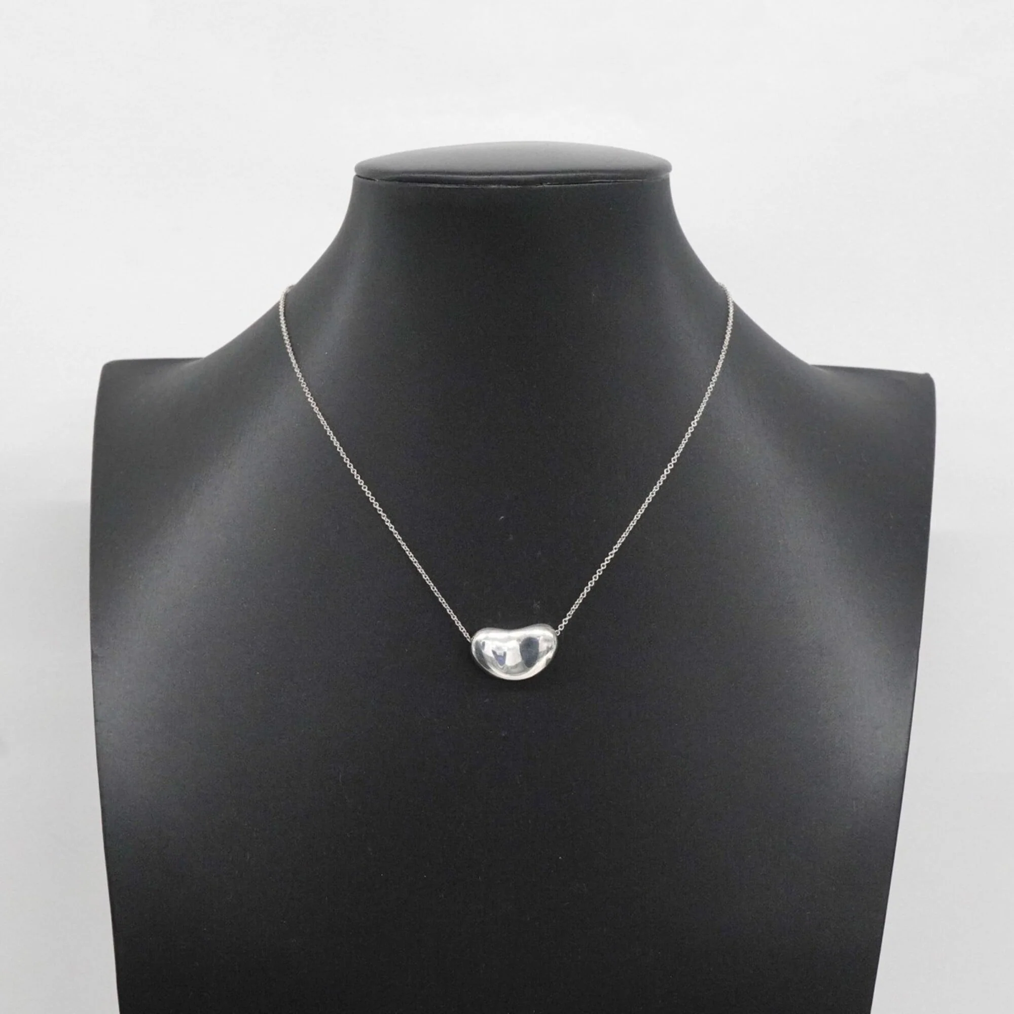 Bean Pendant Necklace Sterling Silver 11.7mm - Image 8