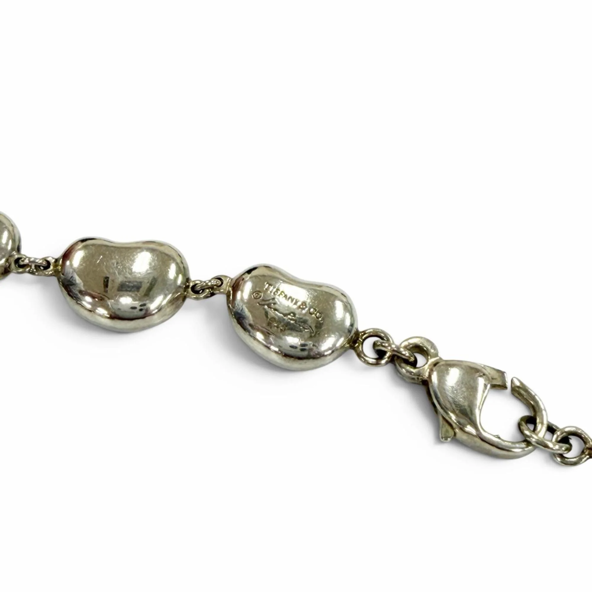 Bean Pendant Necklace Sterling Silver - Image 6