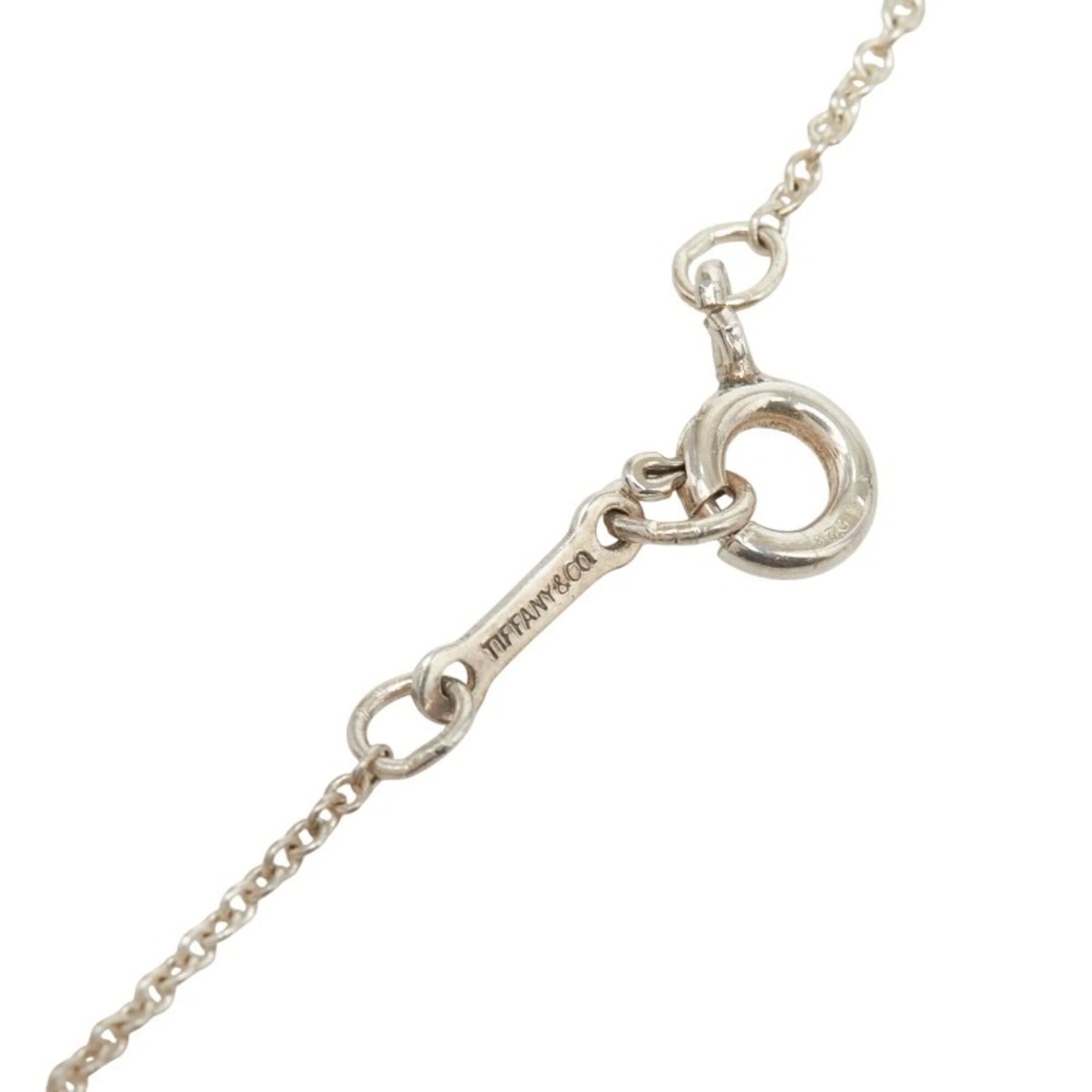 Bean Pendant Necklace Sterling Silver 7.5mm - Image 5