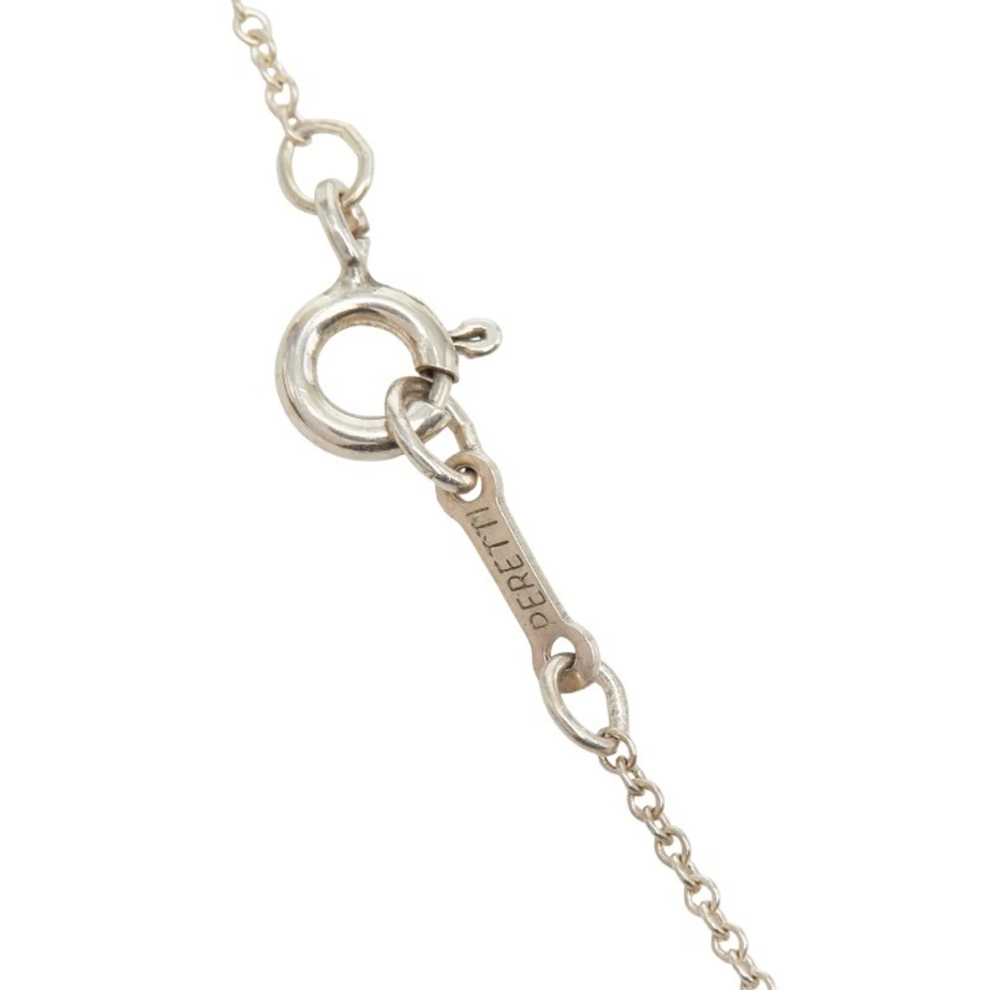 Bean Pendant Necklace Sterling Silver 7.5mm - Image 6