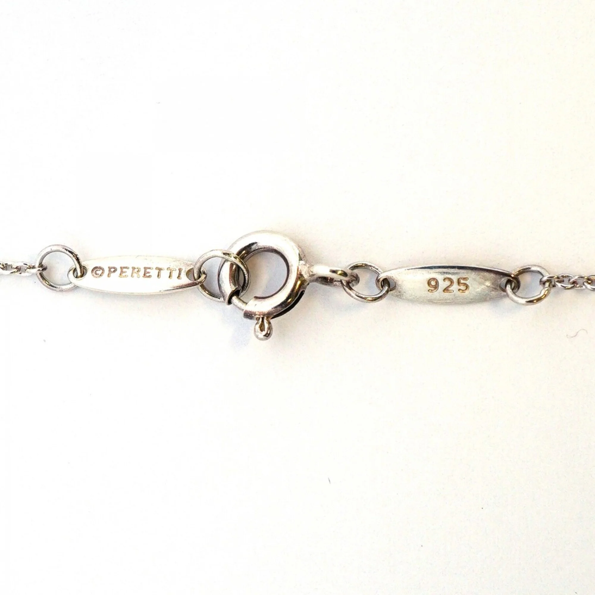 Bean Pendant Necklace Sterling Silver 8.2mm - Image 5