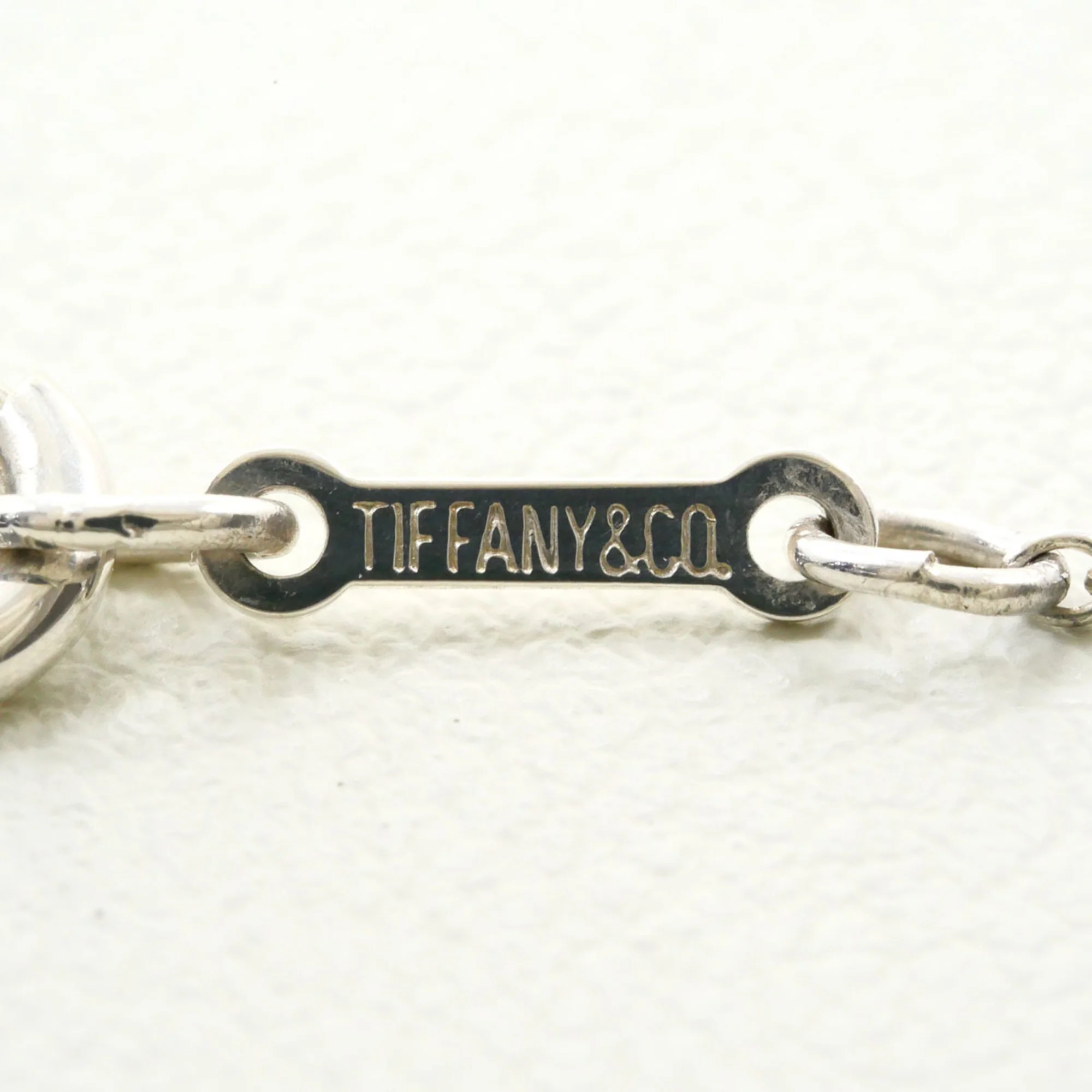 Bean Pendant Necklace Sterling Silver 8mm - Image 4