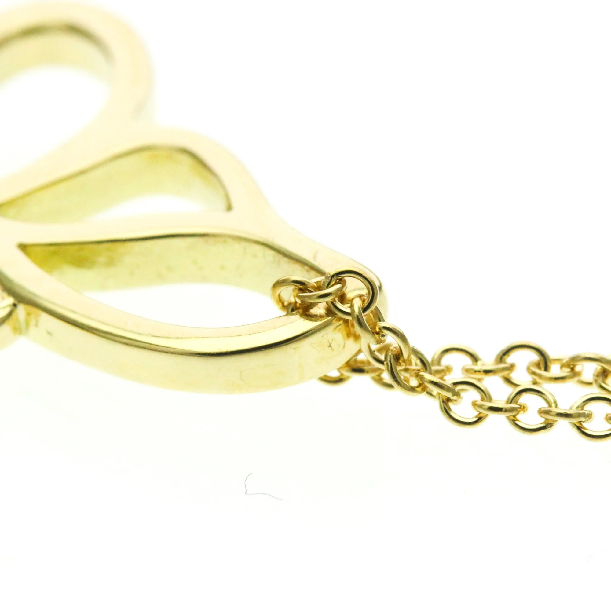 Butterfly Pendant Necklace 18K Yellow Gold - Image 8