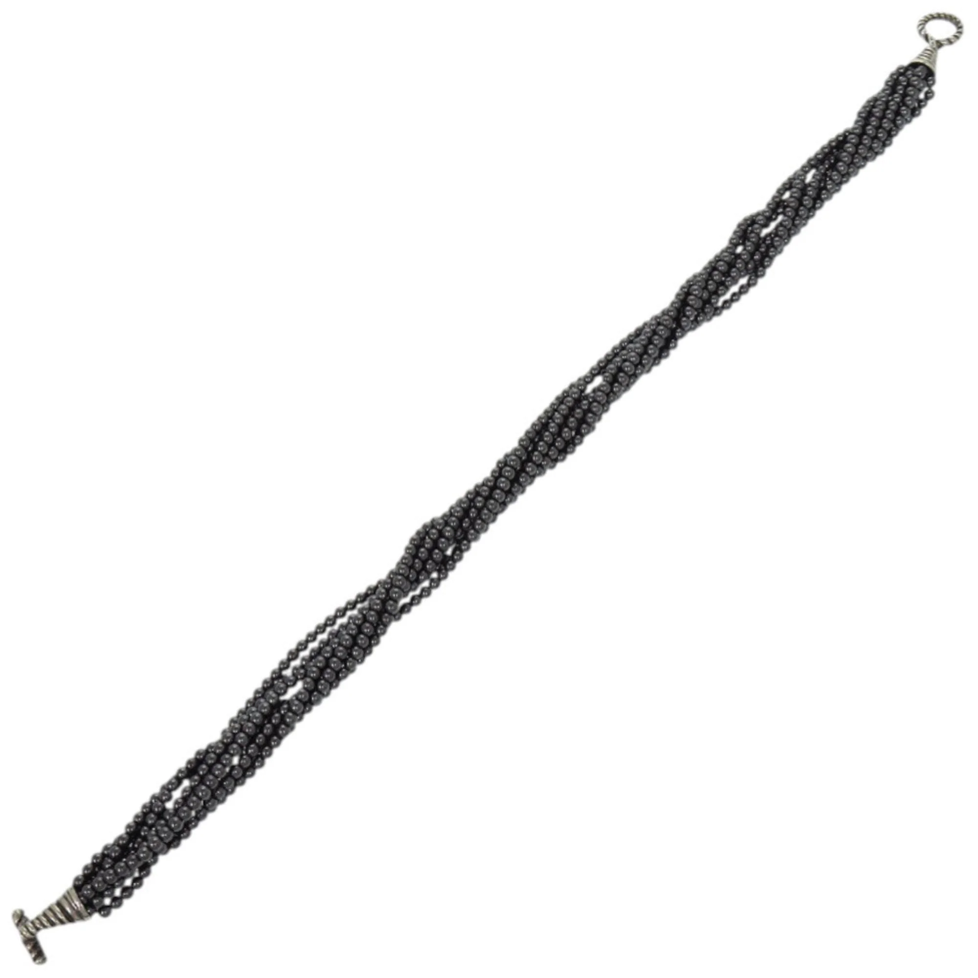 Choker Necklace Sterling Silver with Hematite - Image 7