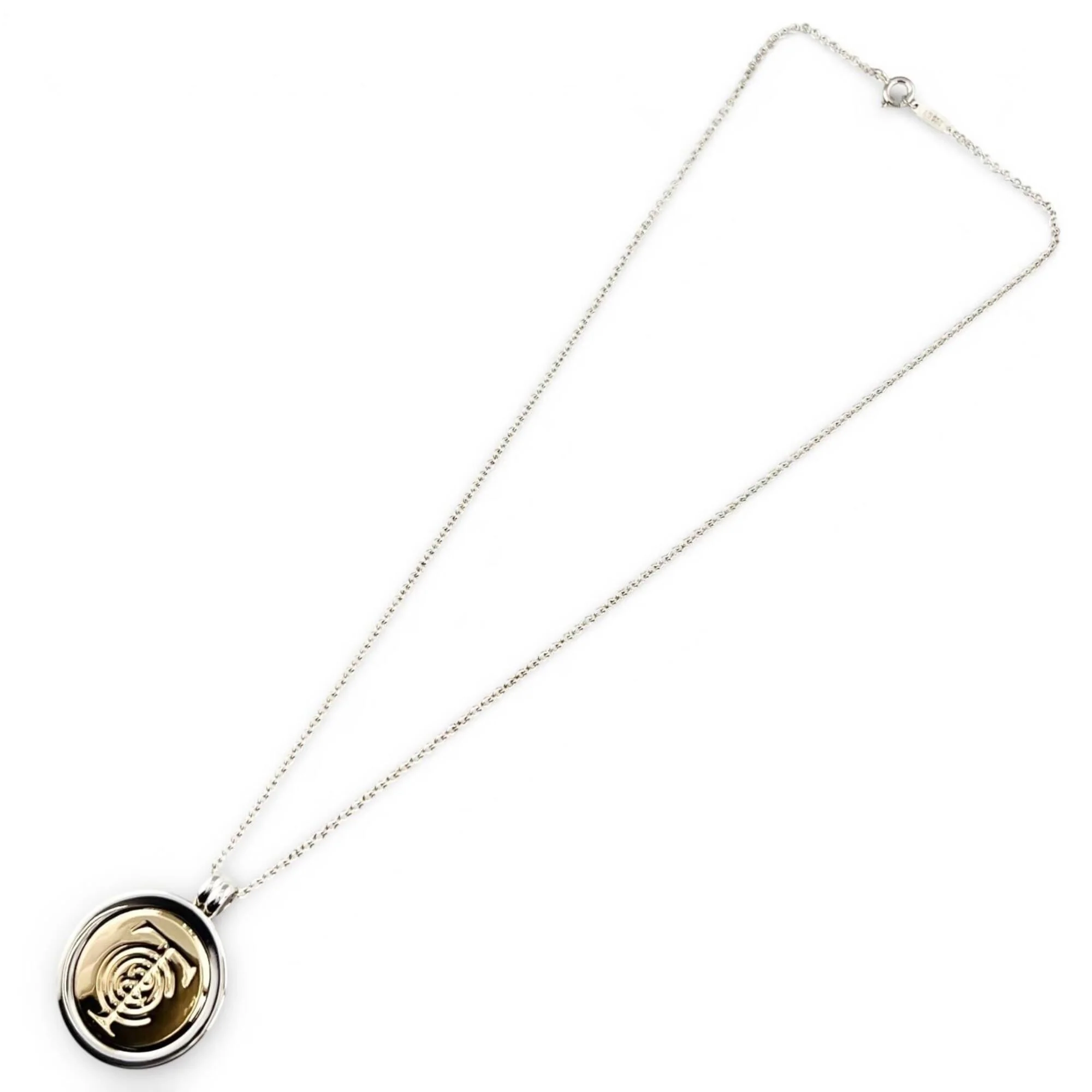 Coin Pendant Necklace Sterling Silver