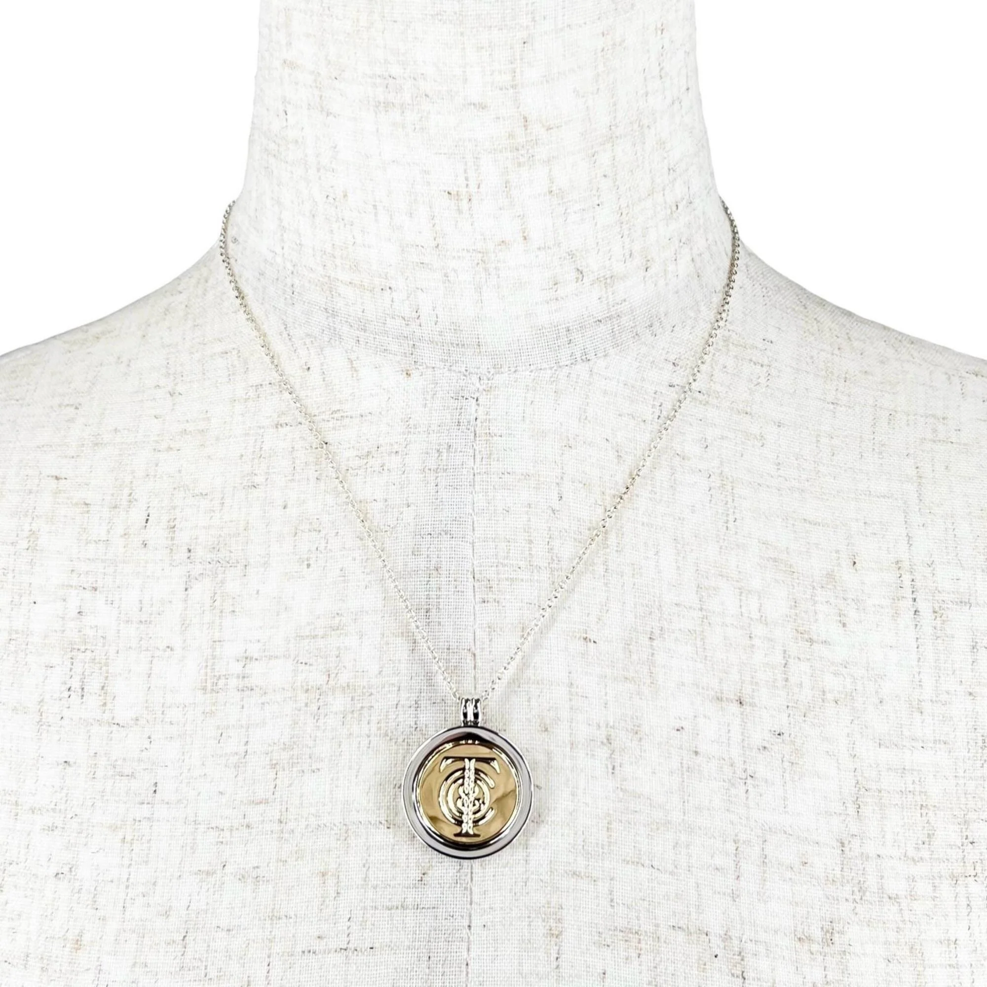 Coin Pendant Necklace Sterling Silver - Image 2