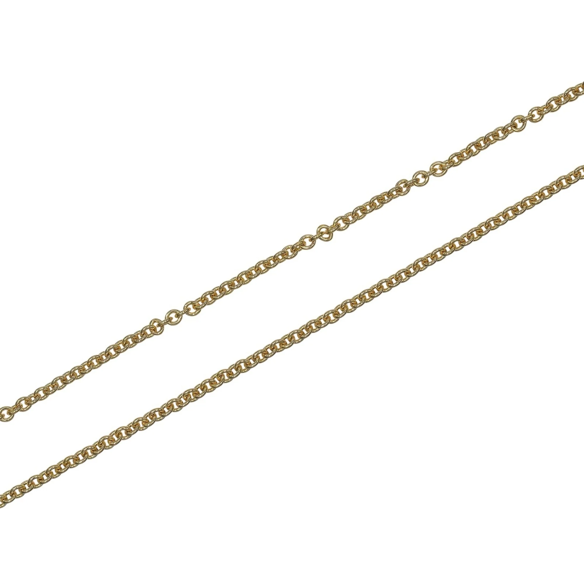 Crescent Moon Pendant Necklace 18K Yellow Gold - Image 4