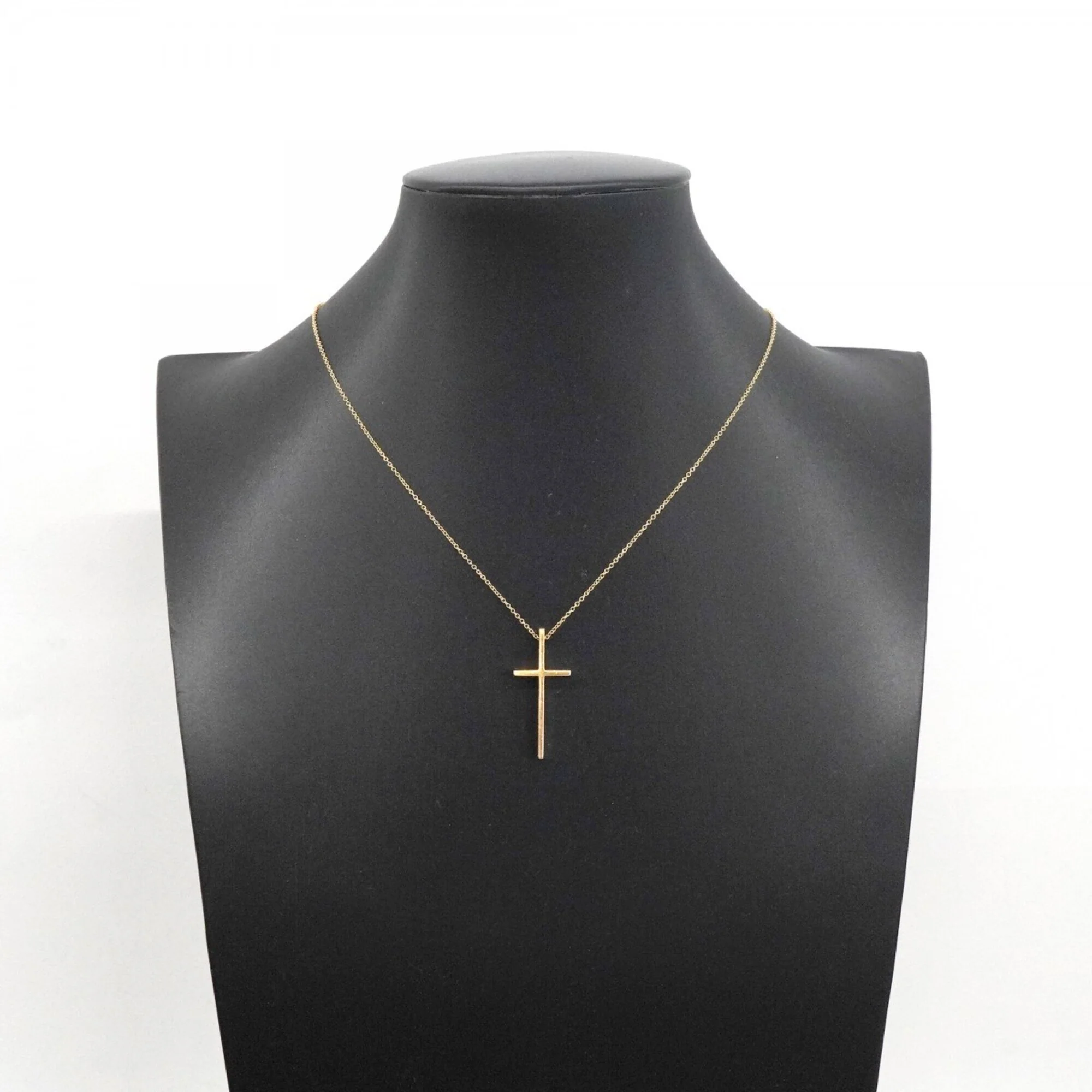 Cross Pendant Necklace 18K Yellow Gold - Image 6
