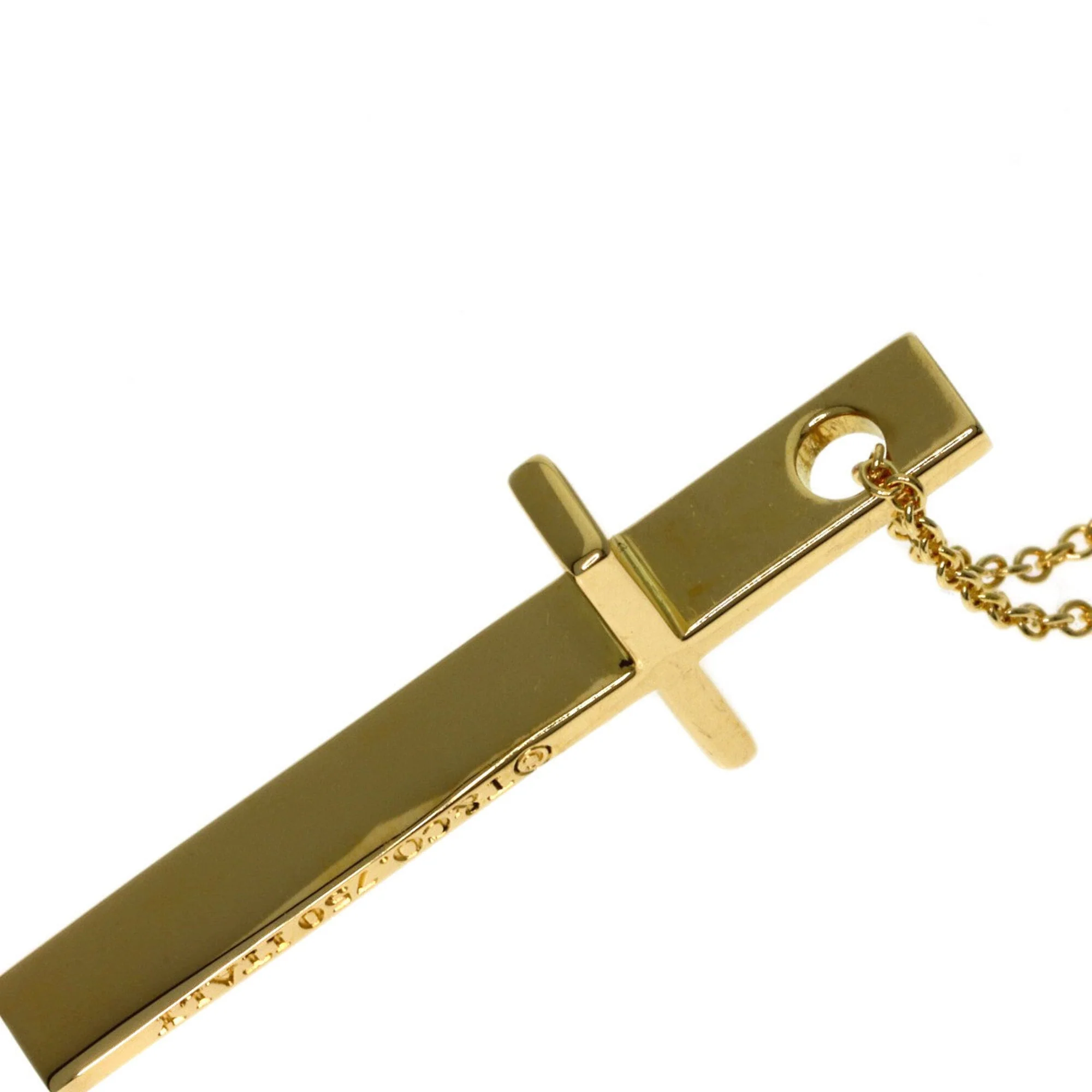 Cross Pendant Necklace 18K Yellow Gold - Image 6