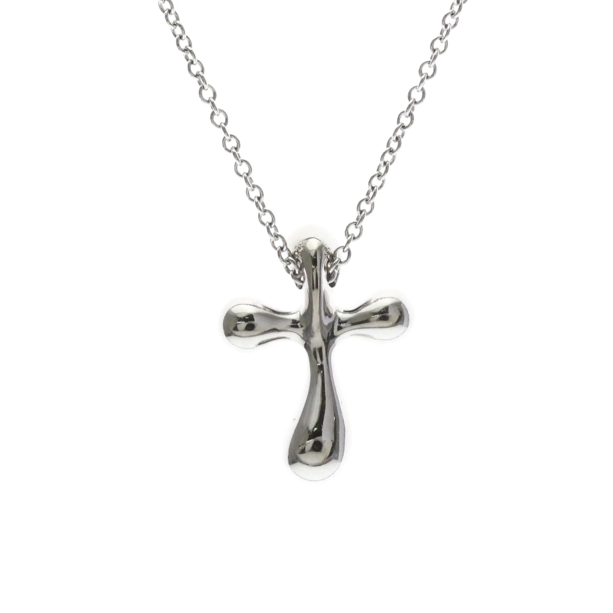 Cross Pendant Necklace Platinum - Image 2