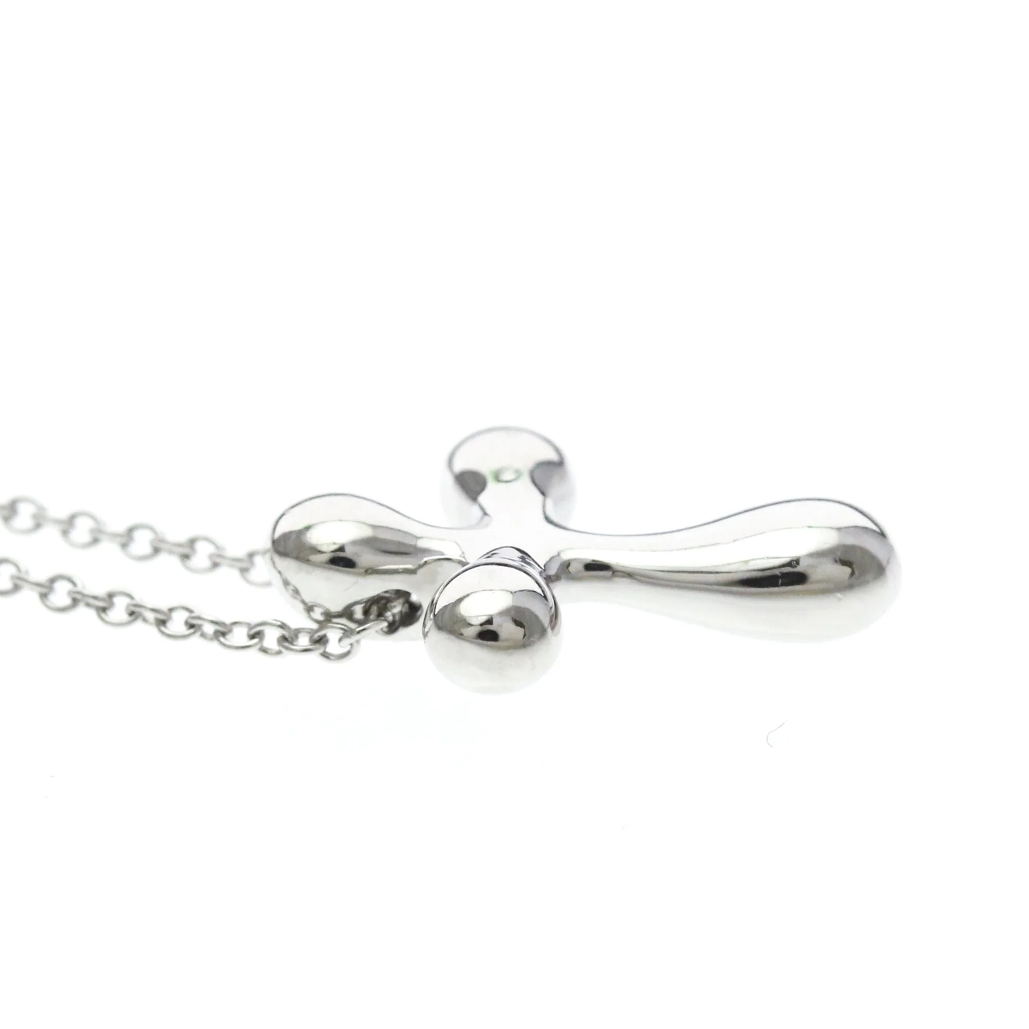 Cross Pendant Necklace Platinum - Image 5