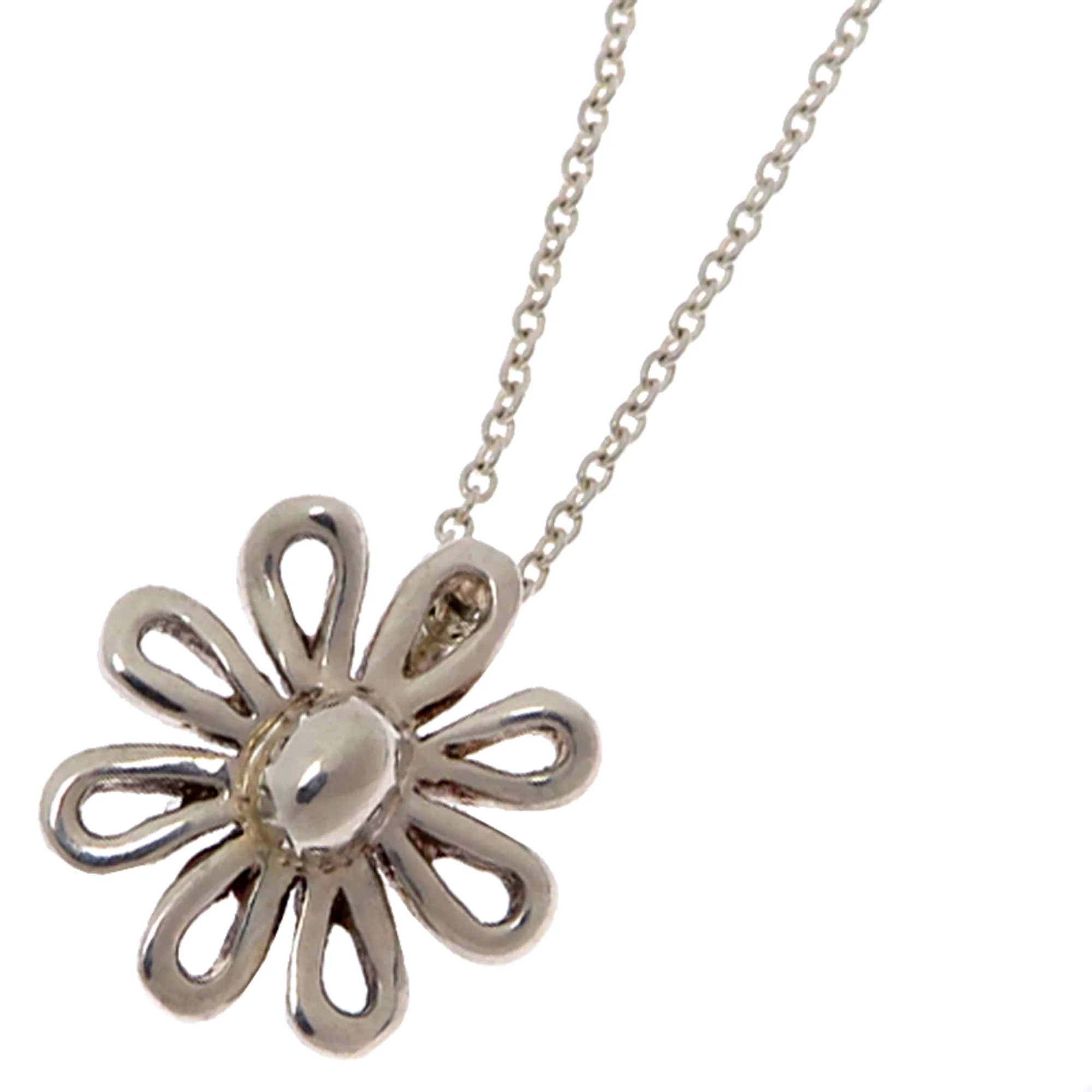 Daisy Pendant Necklace Sterling Silver - Image 2